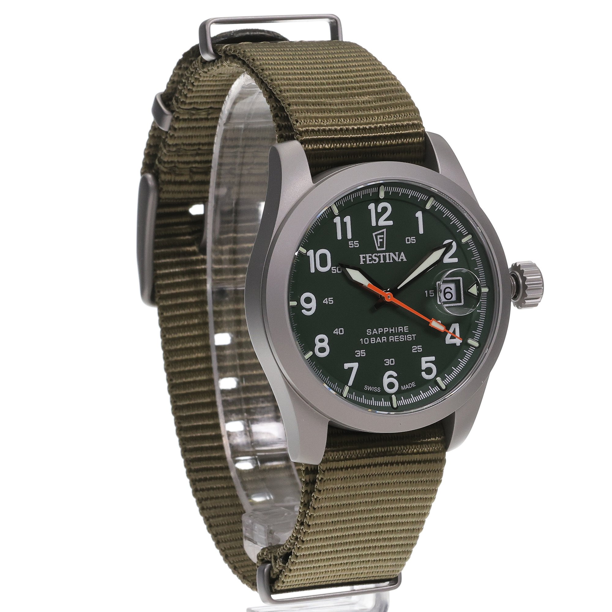 Festina F20082-2 Field Festina klasyczny zegarek srebrny