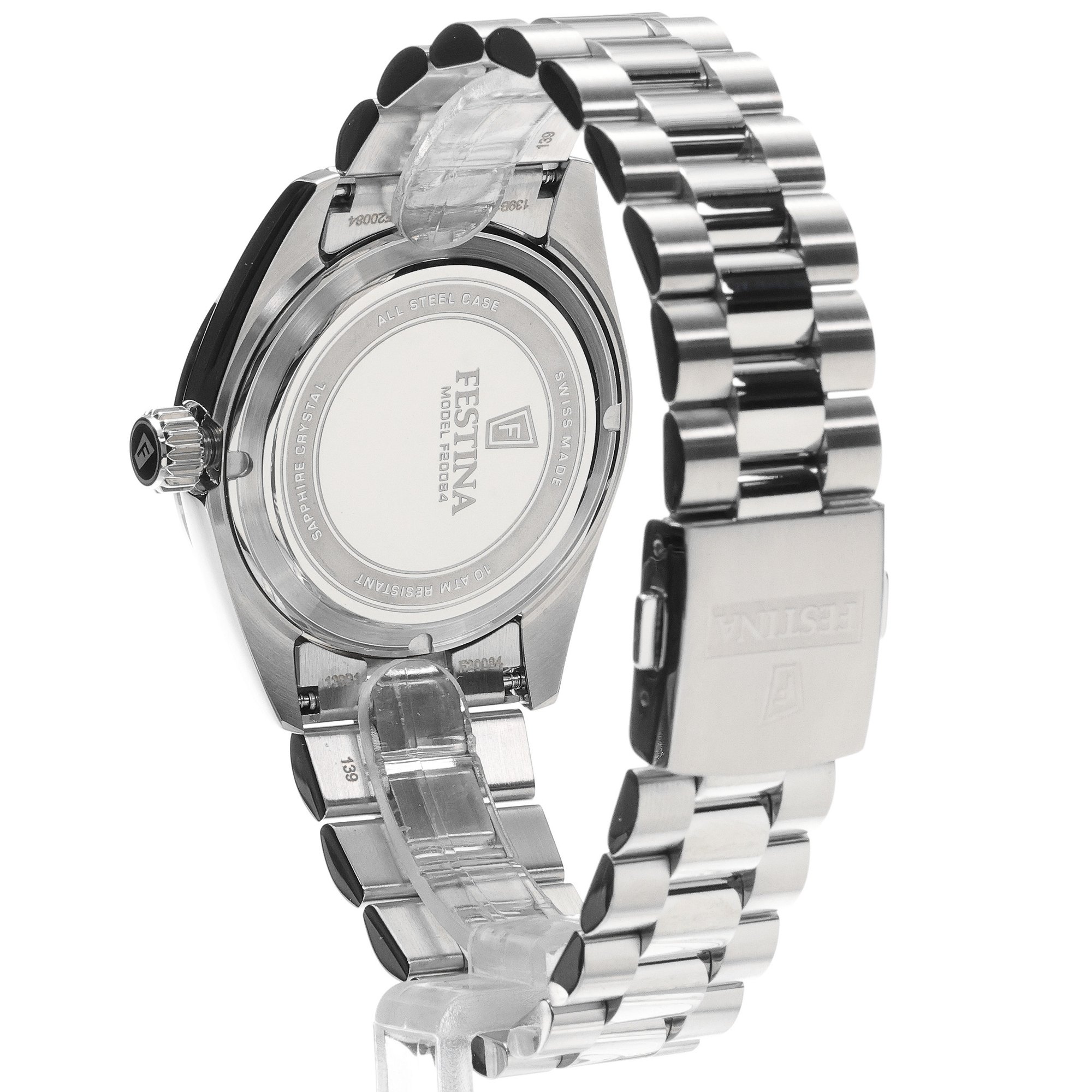 Festina F20084-B Swiss Made Classic Swiss Made zegarek męski klasyczny szafirowe