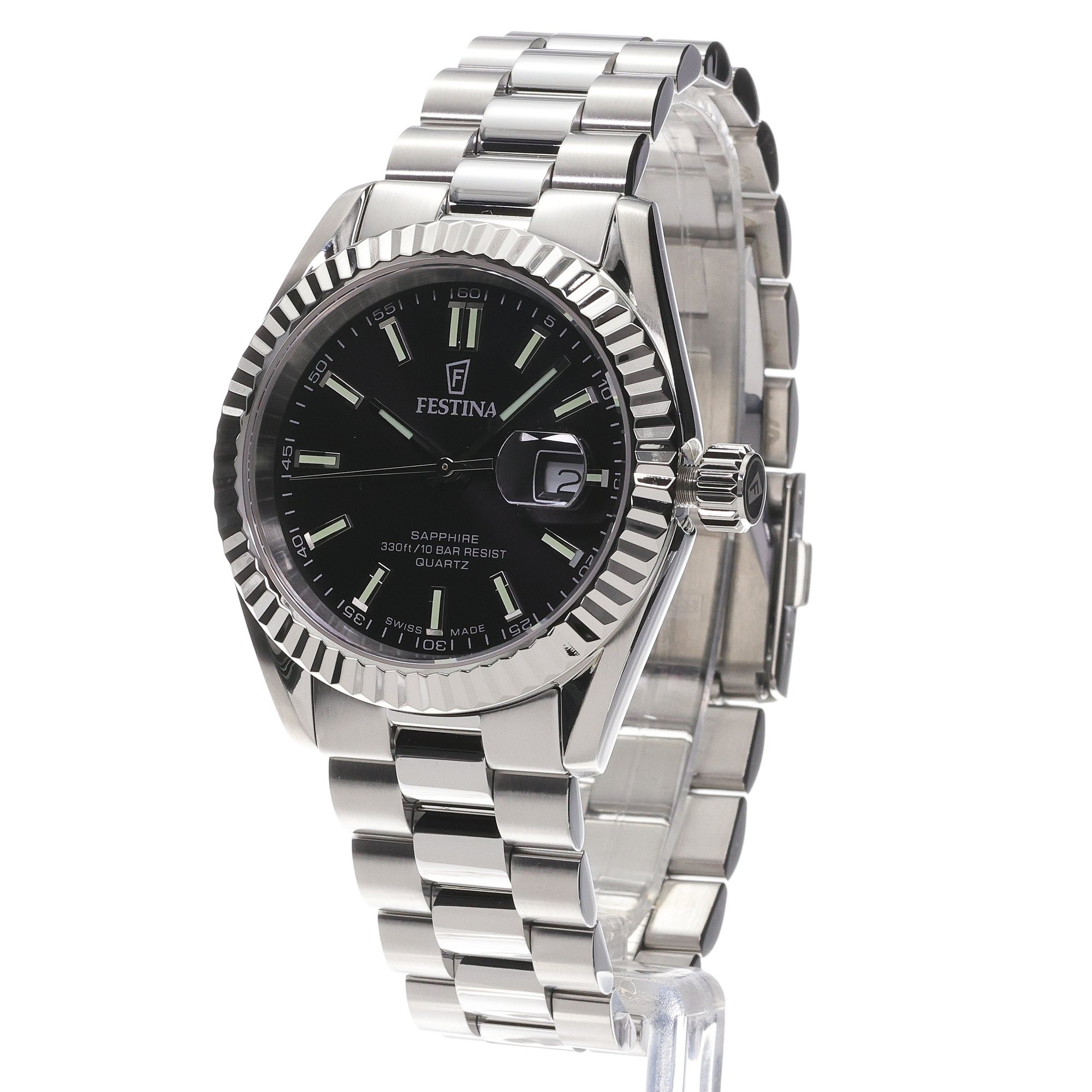 Festina F20084-D Swiss Made Classic Swiss Made zegarek męski klasyczny szafirowe - miniatura 2