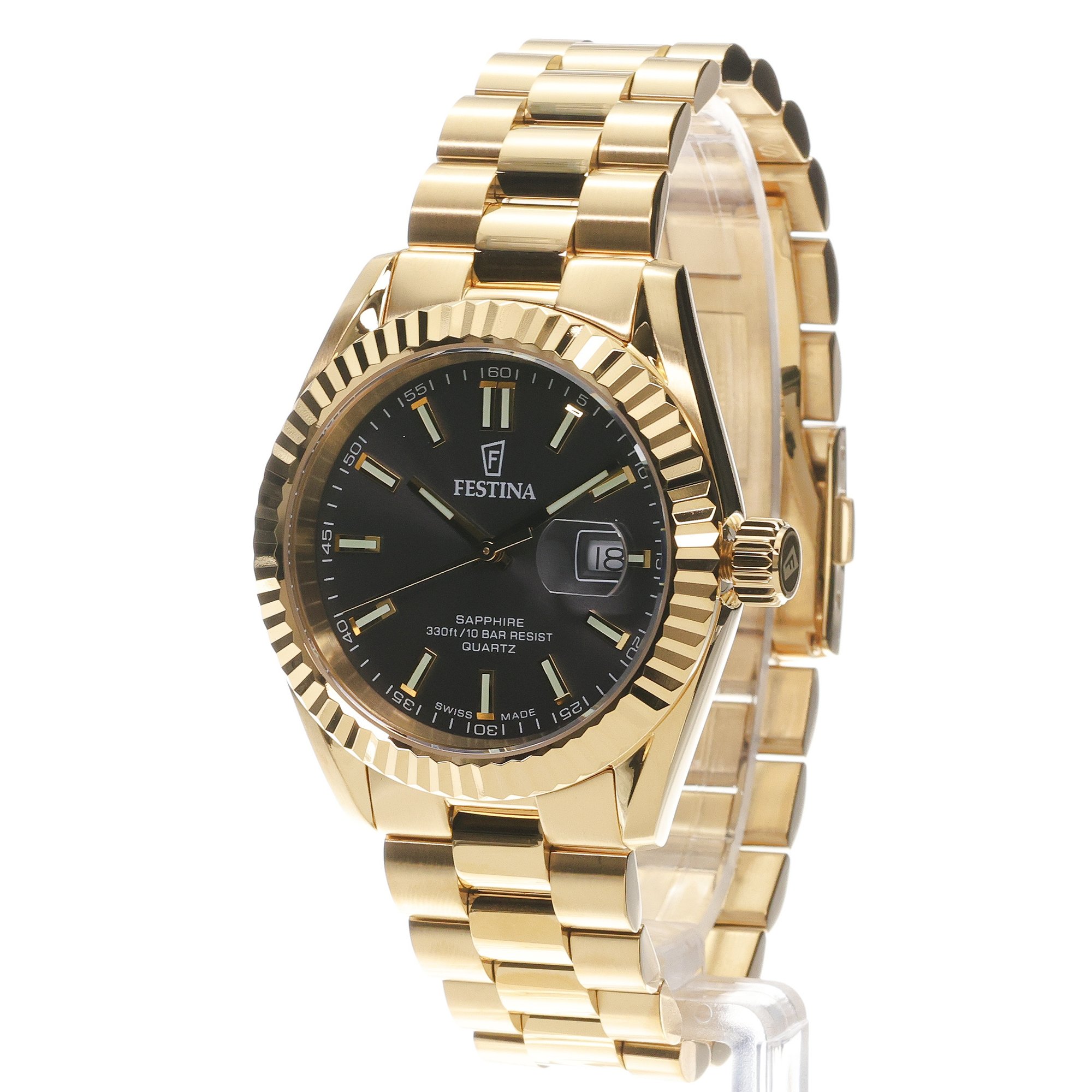 Festina F20086-B Swiss Made Classic Swiss Made zegarek męski klasyczny szafirowe
