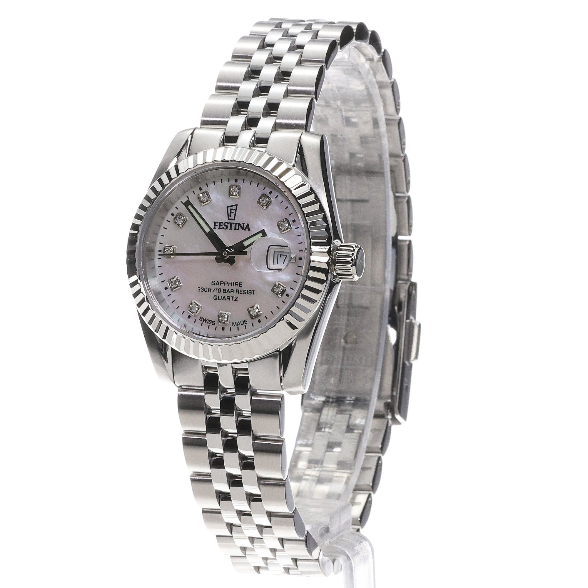 Festina F20087-1 Swiss Made Swiss Made Classic zegarek damski klasyczny szafirowe