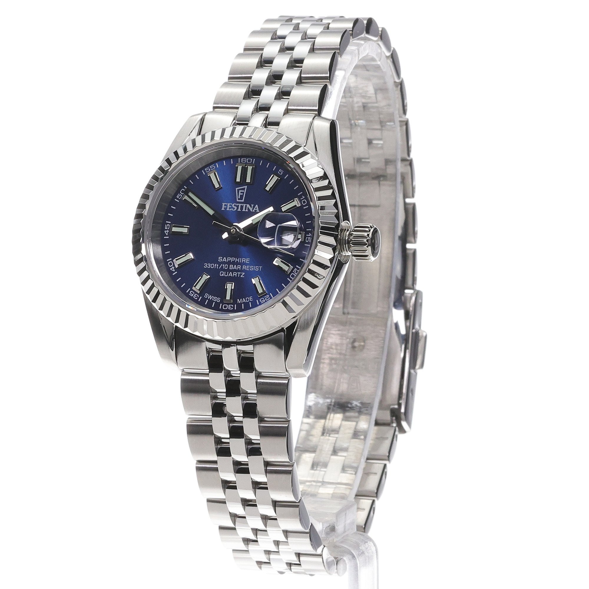 Festina F20087-4 Swiss Made Swiss Made Classic zegarek damski klasyczny szafirowe - miniatura 2