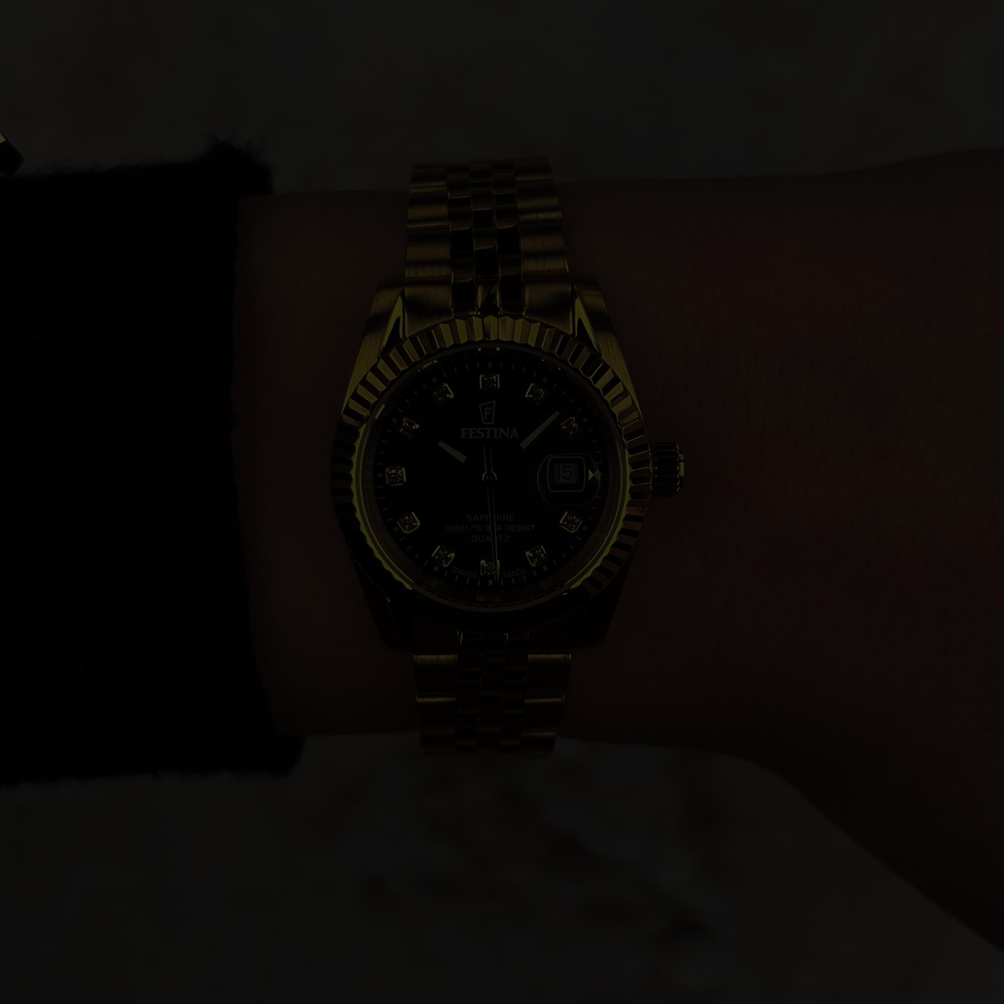 Festina F20089-3 zegarek damski klasyczny Swiss Made bransoleta