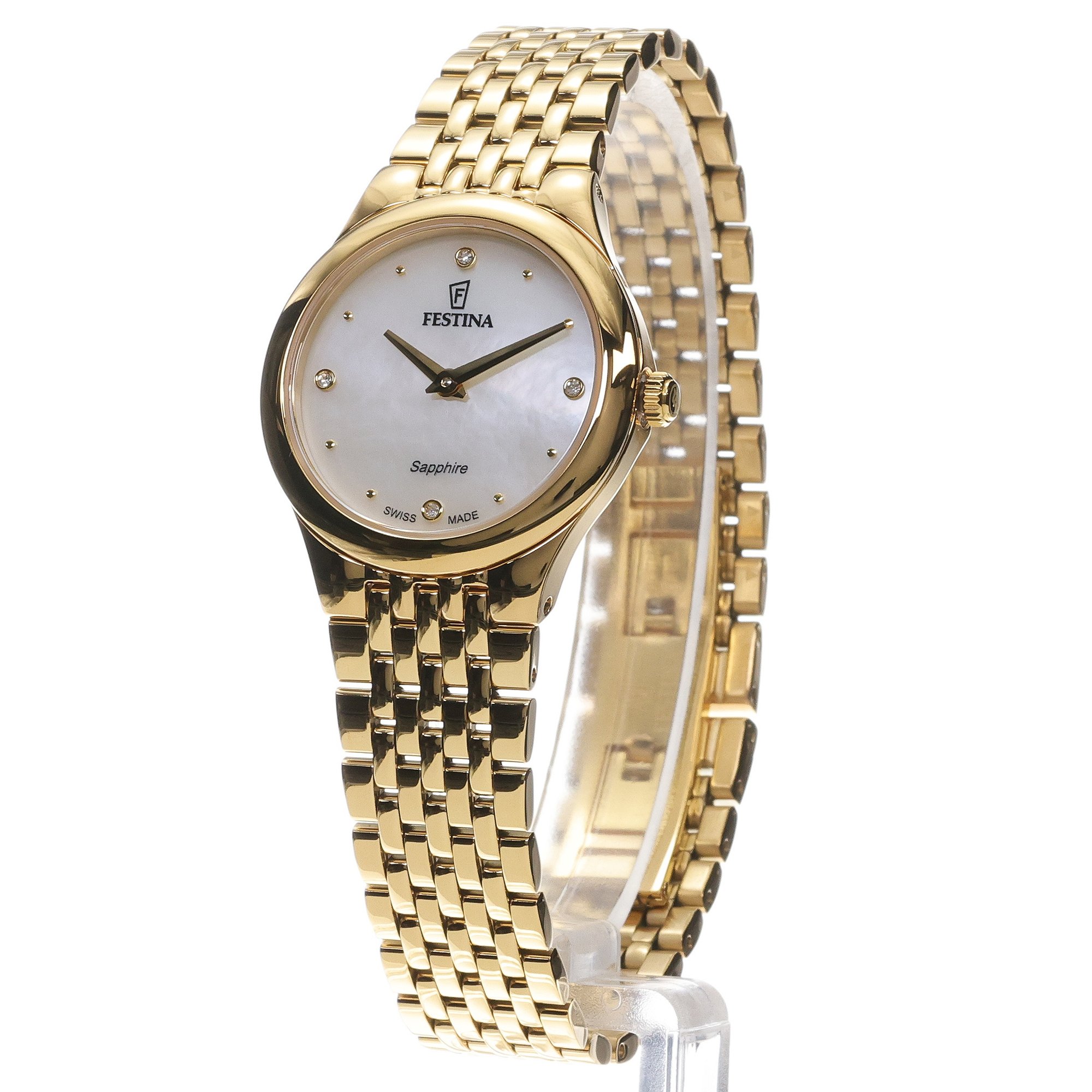 Festina F20098-1 Damskie Grace Swiss Made zegarek damski klasyczny szafirowe - miniatura 2