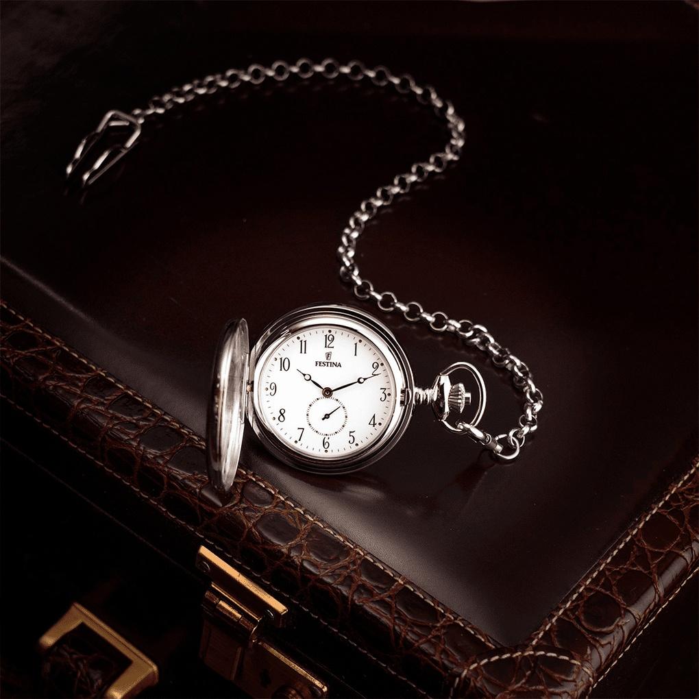 Festina F2026-1 męski zegarek Kieszonkowe łańcuszek - miniatura 3
