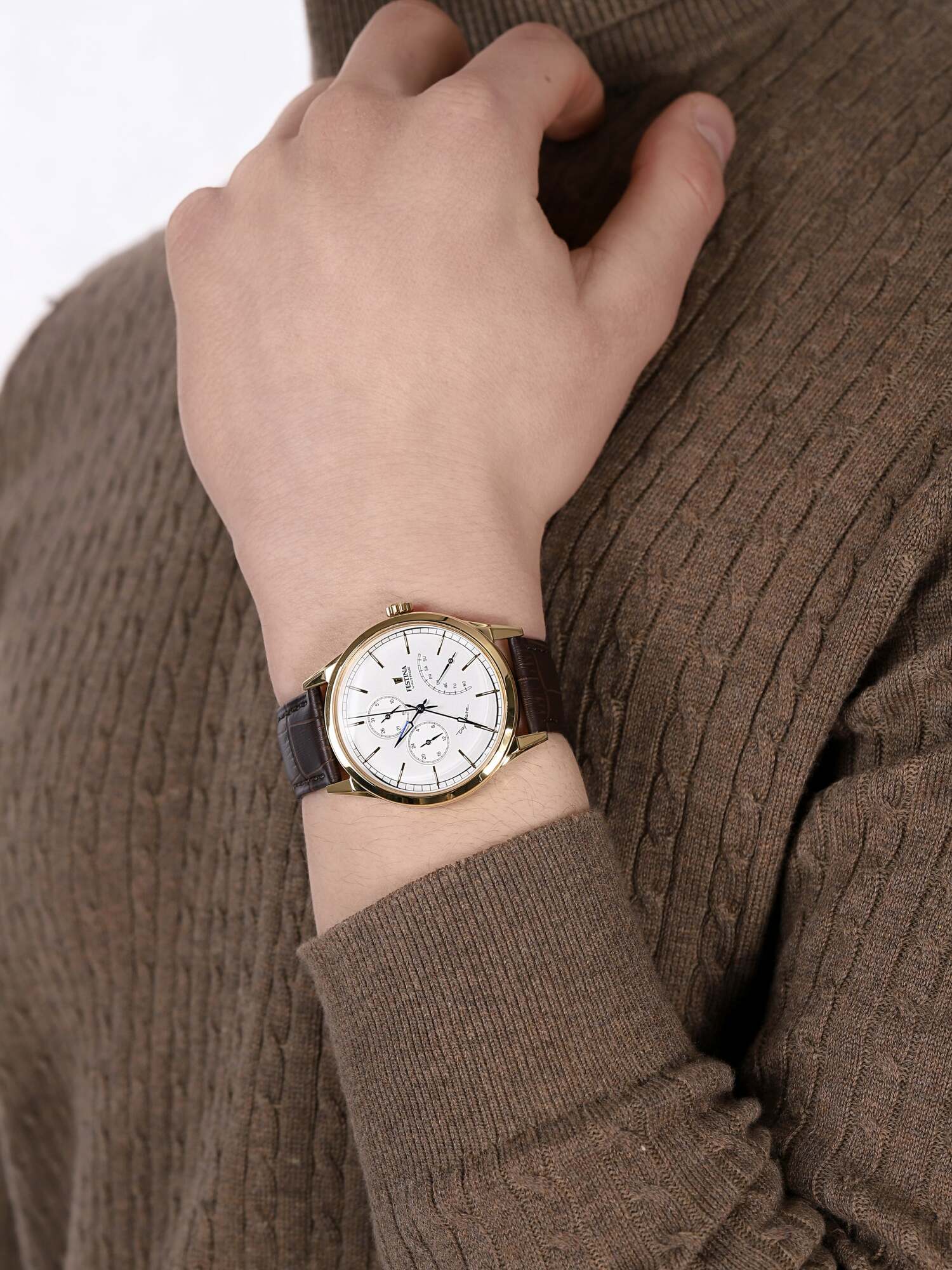 Festina F20279-1 Retro Day-Date zegarek klasyczny Retro - miniatura 3