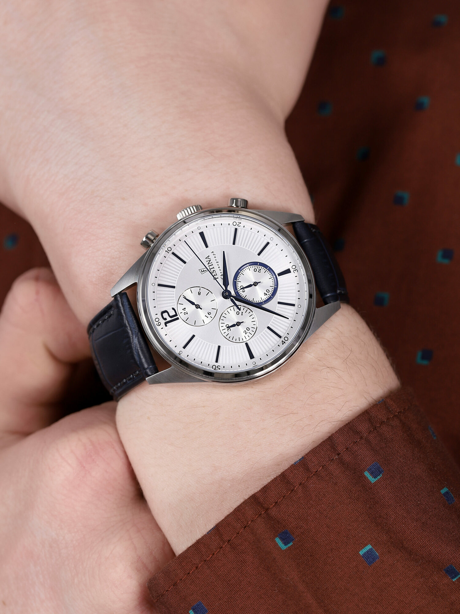 Festina F20286-1 Timeless Chronograph zegarek klasyczny Chronograf - miniatura 3