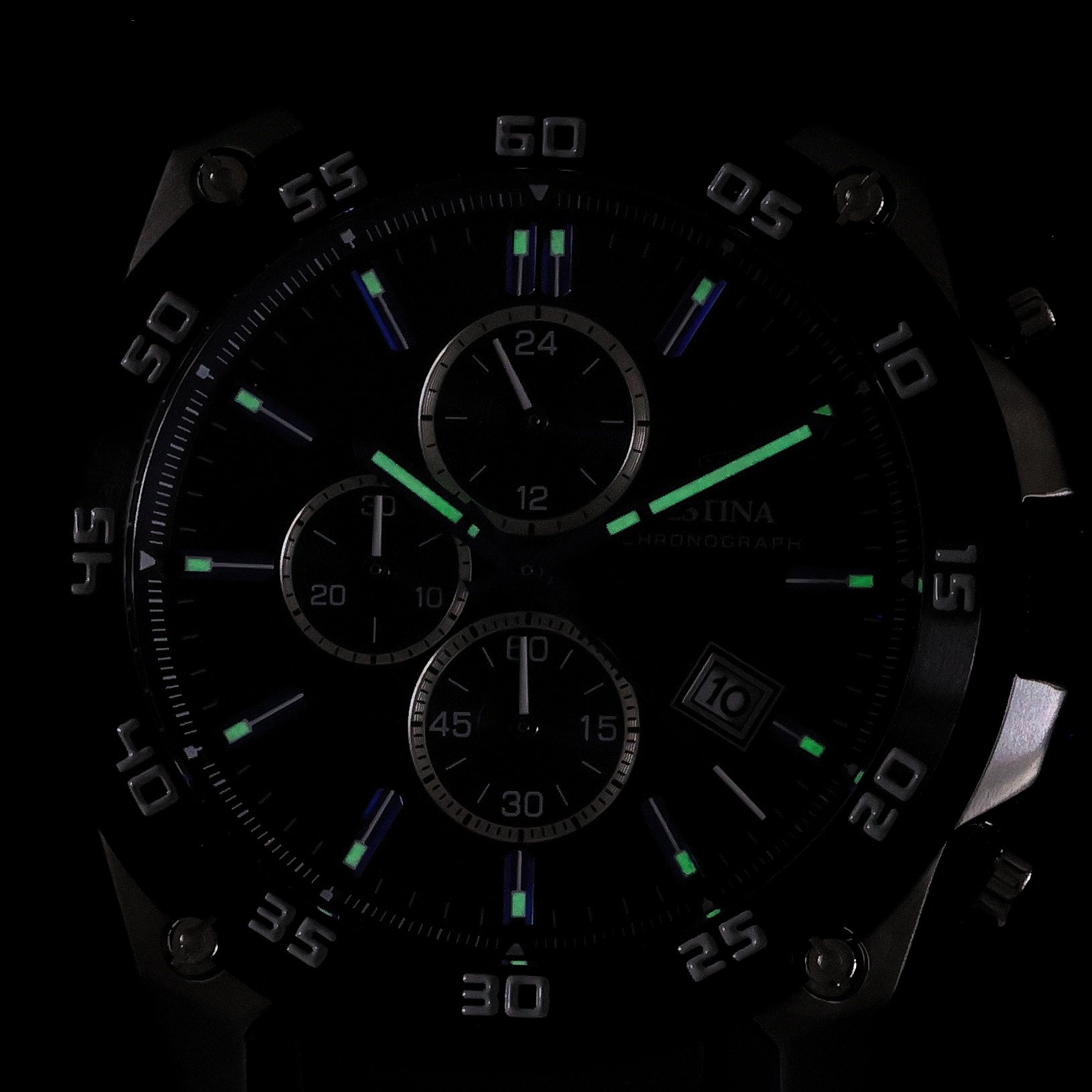 Festina F20330-A zegarek srebrny sportowy Chronograf pasek - miniatura 5