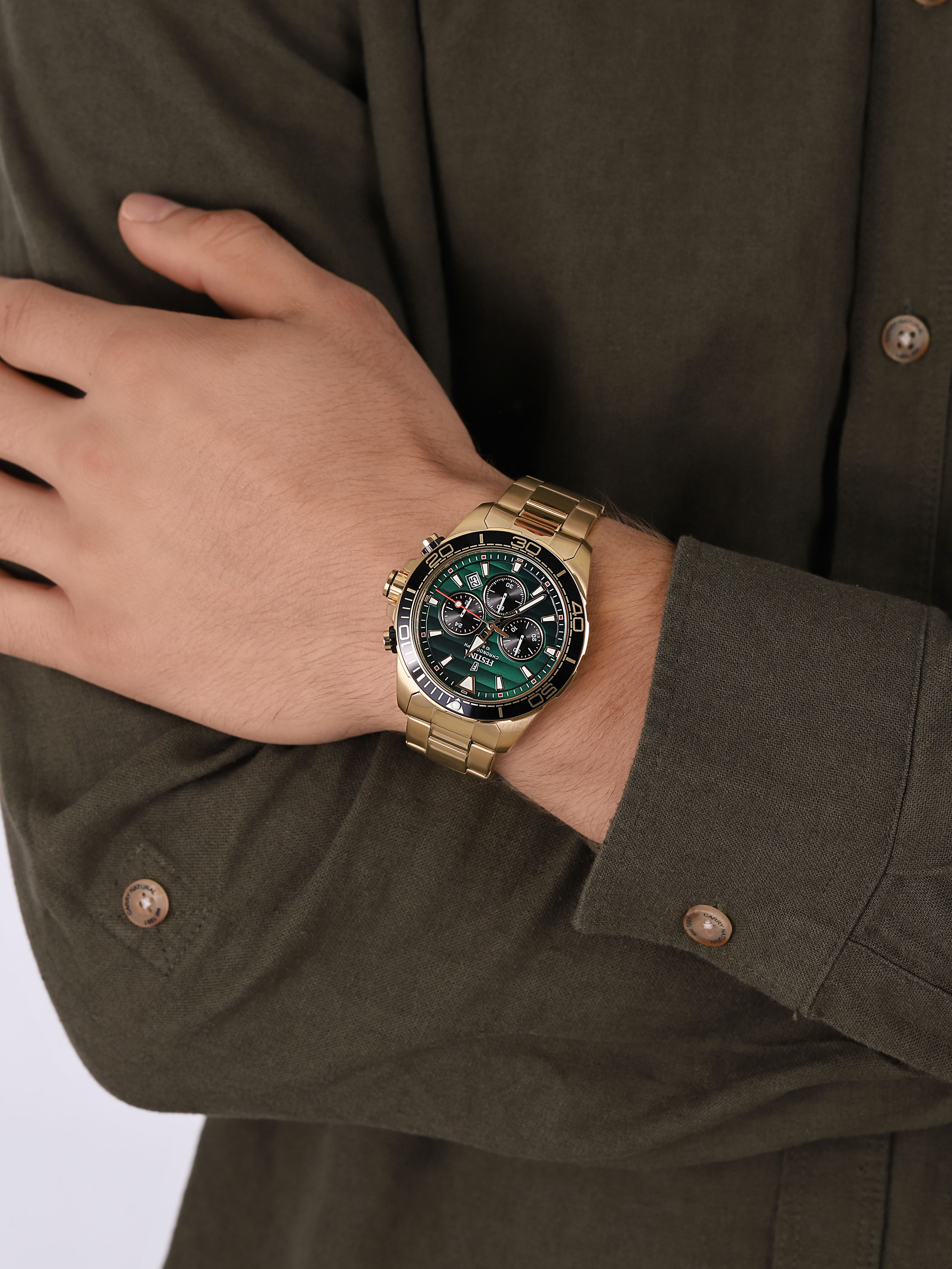 Festina F20364-4 Prestige Chronograph zegarek elegancki Chronograf - miniatura 3