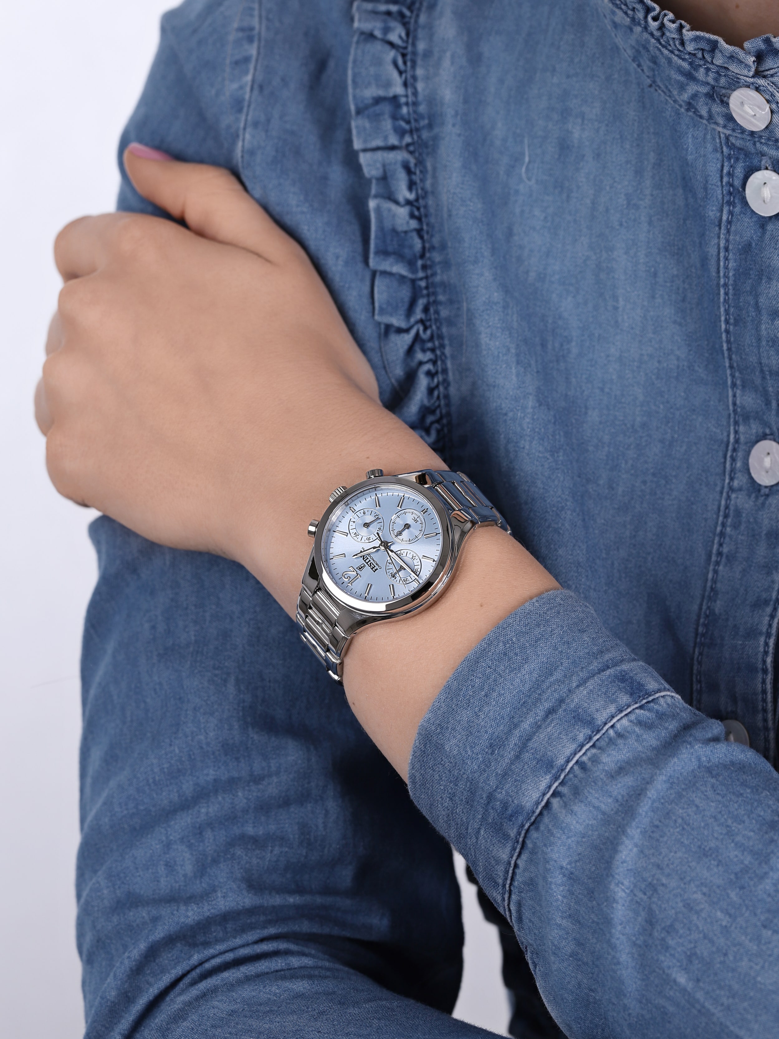Festina F20391-3 Chronograf Boyfriend Chronograph zegarek damski klasyczny mineralne - miniatura 3