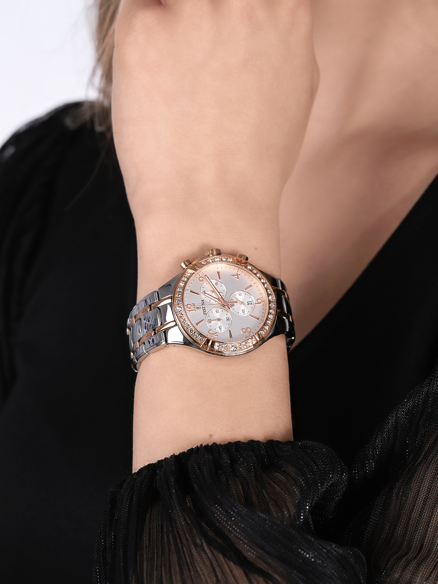 Festina F20394-1 zegarek damski Boyfriend srebrny - miniatura 3