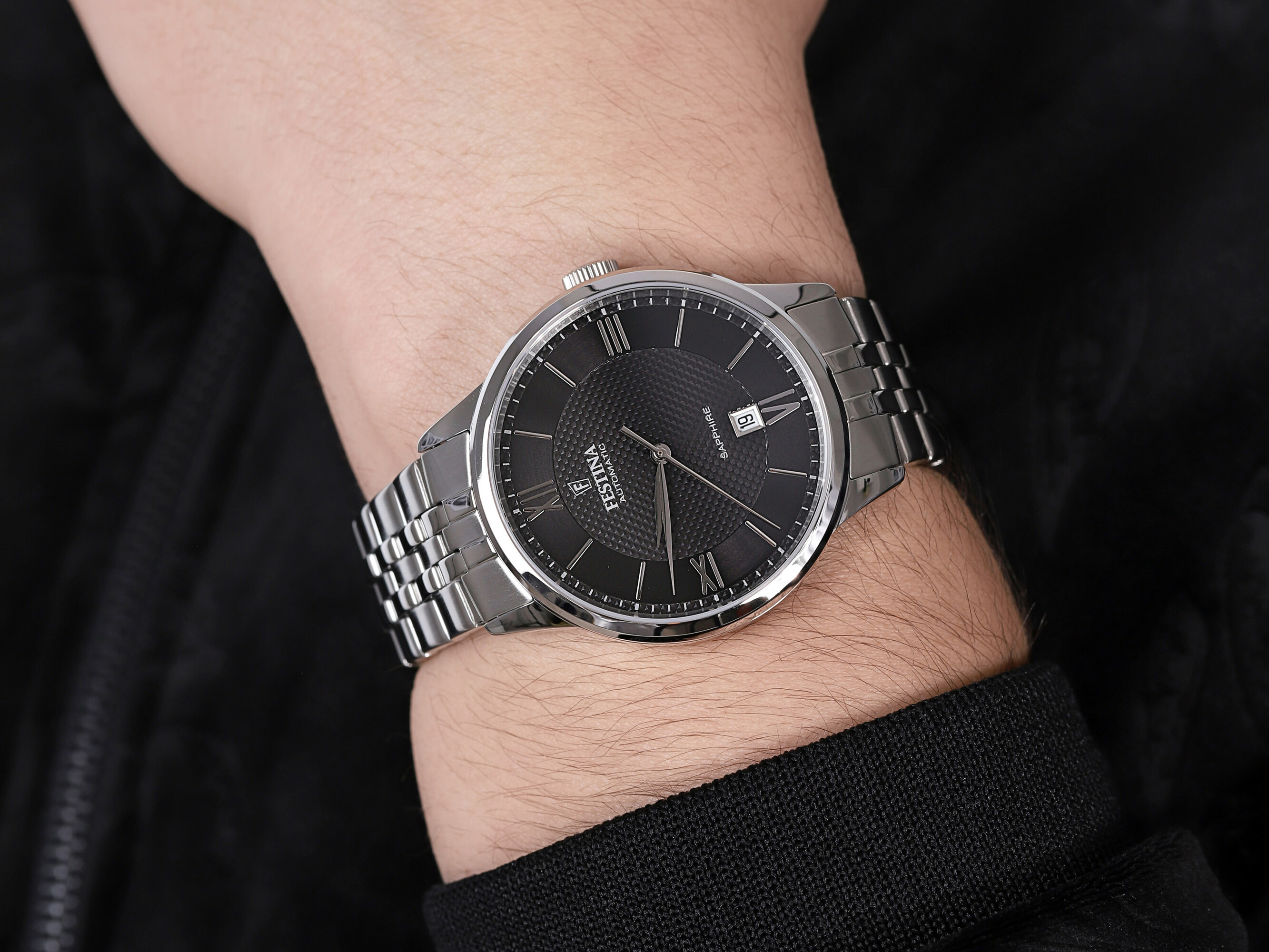 Festina F20482-3 Sapphire Automatic zegarek klasyczny Classic - miniatura 4