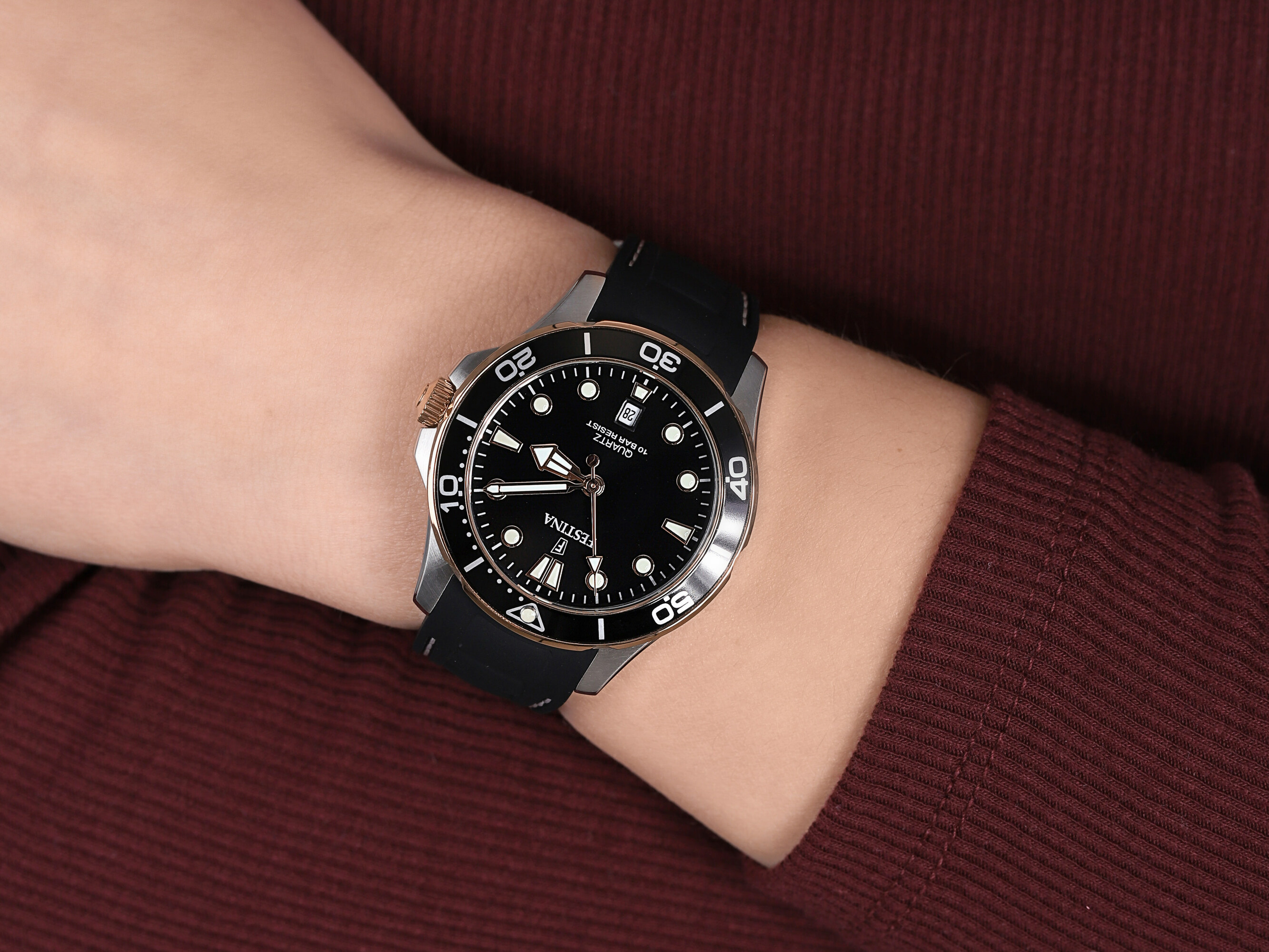 Festina F20502-6 damski zegarek Boyfriend pasek - miniatura 4