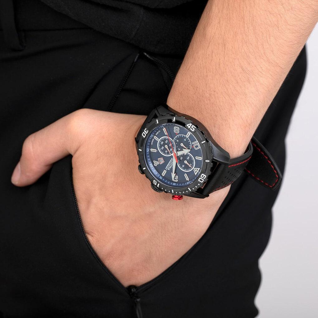 Festina F20519-2 zegarek czarny sportowy Chronograf pasek - miniatura 5