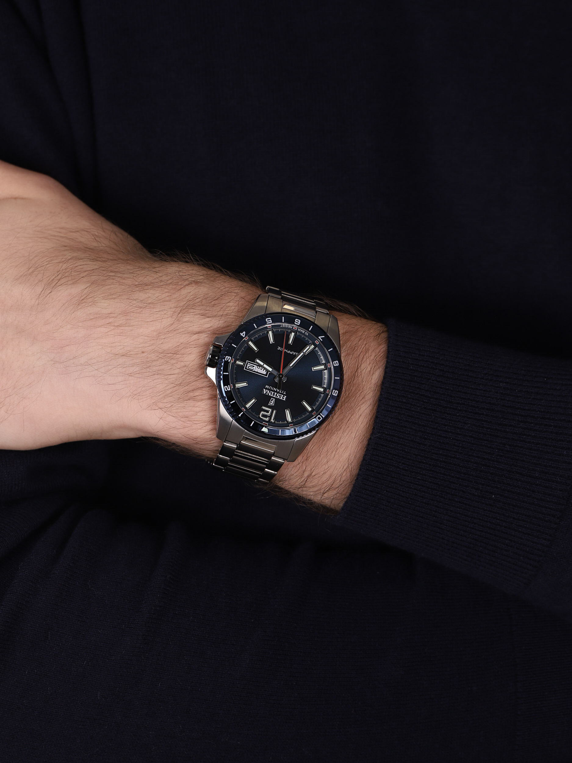 Festina F20529-2 Titanium Sport Sapphire zegarek klasyczny Titanium