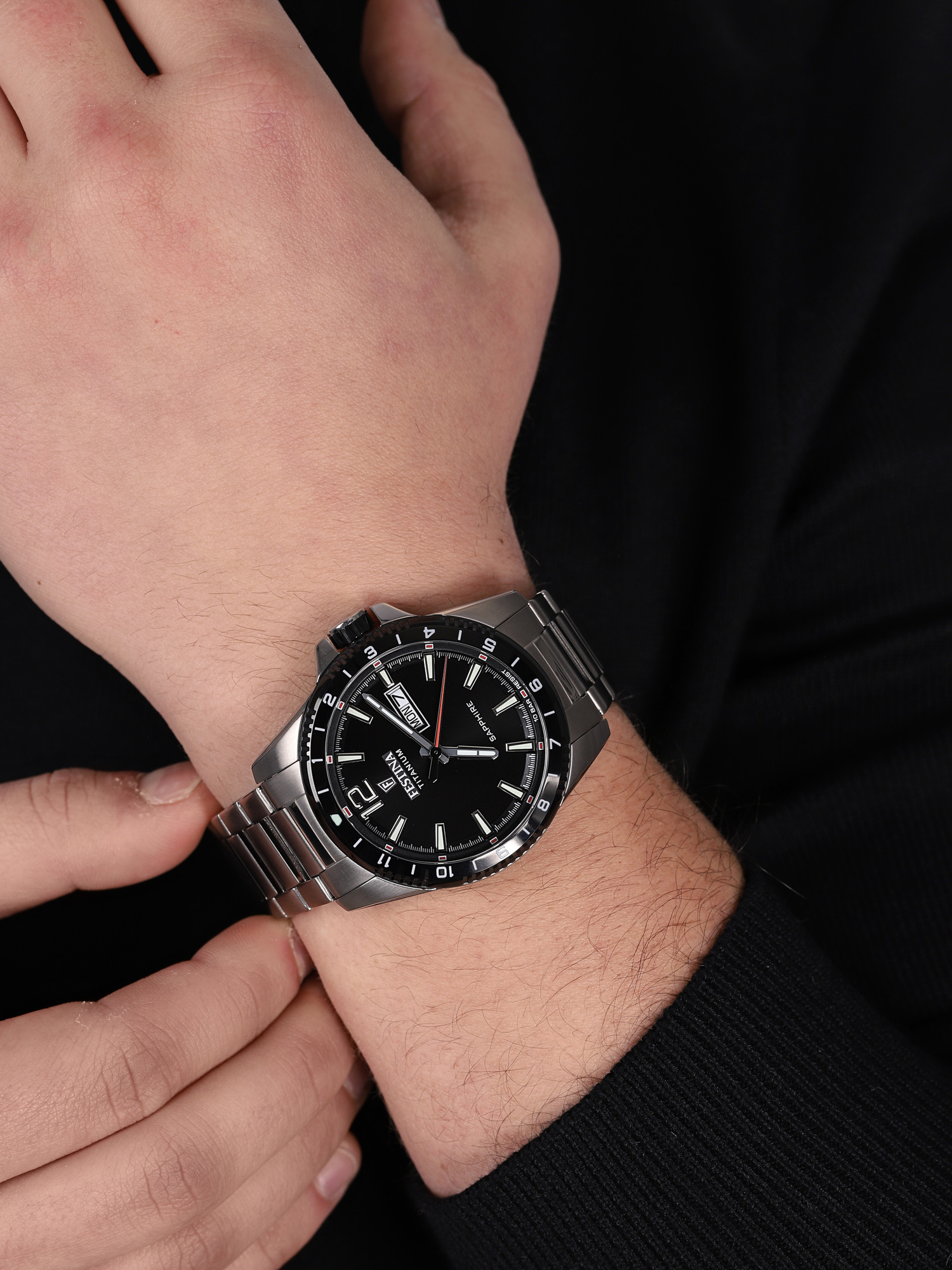 Festina F20529-4 Titanium Sport Sapphire zegarek klasyczny Titanium - miniatura 3