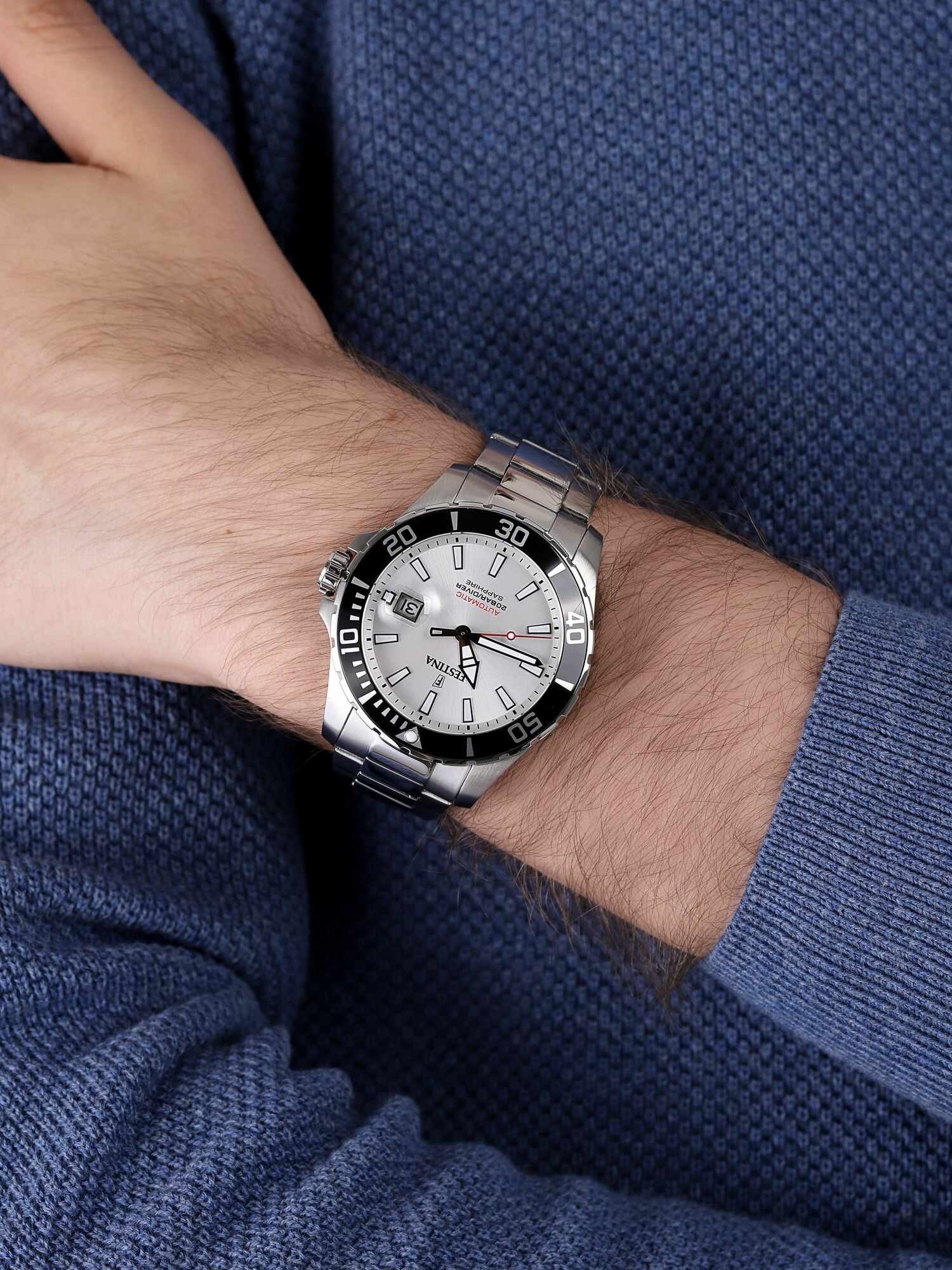 Festina F20531-1 Diver Sapphire Automatic zegarek sportowy Sport - miniatura 3