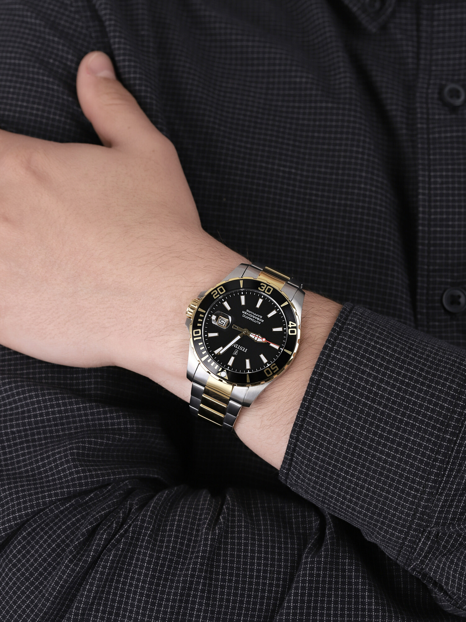 Festina F20532-2 Diver Sapphire Automatic zegarek sportowy Sport - miniatura 3