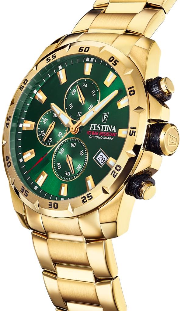 Festina F20541-3 zegarek męski sportowy Chronograf bransoleta