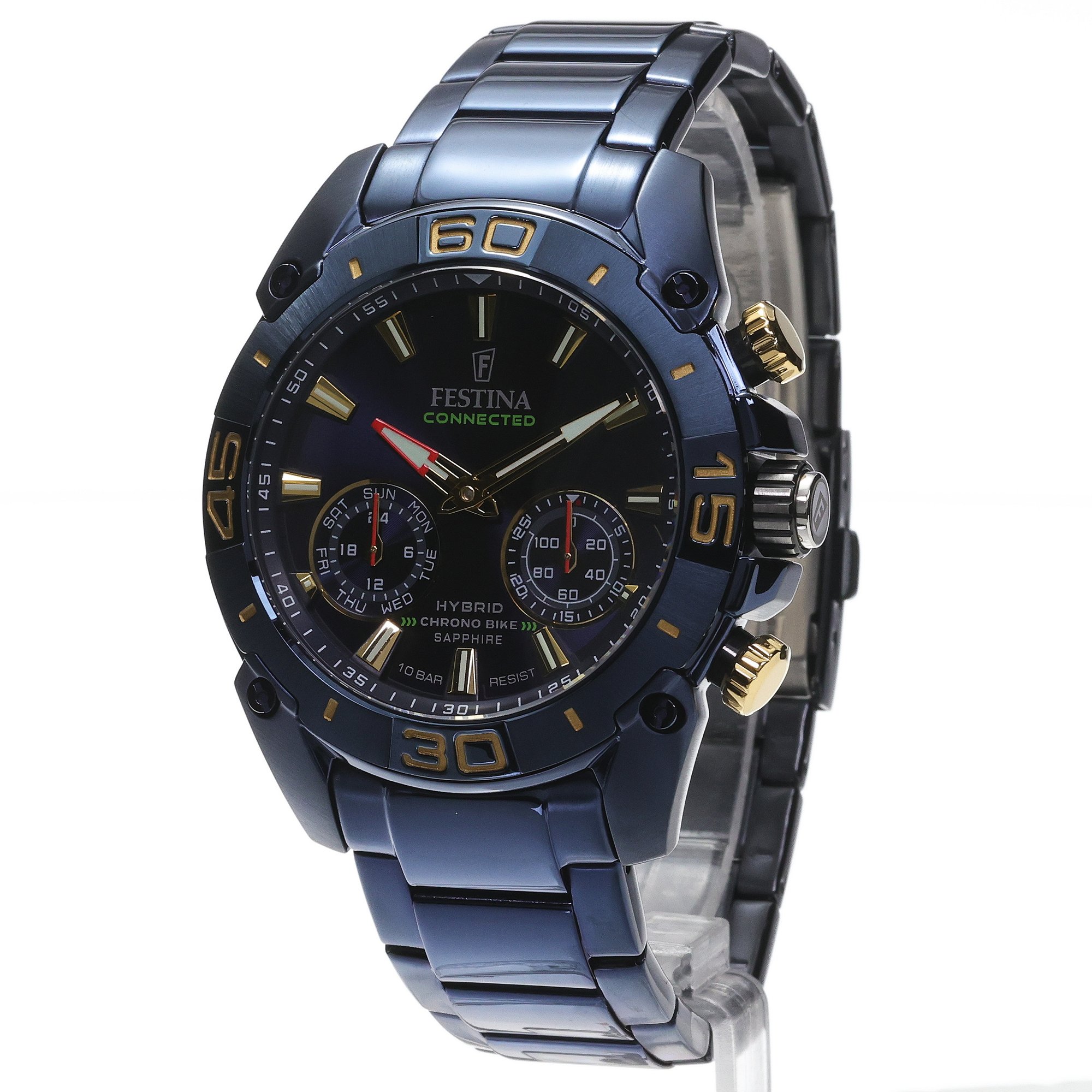 Festina F20547-2 CHRONO BIKE HYBRID Connected sportowy smartwatch niebieski
