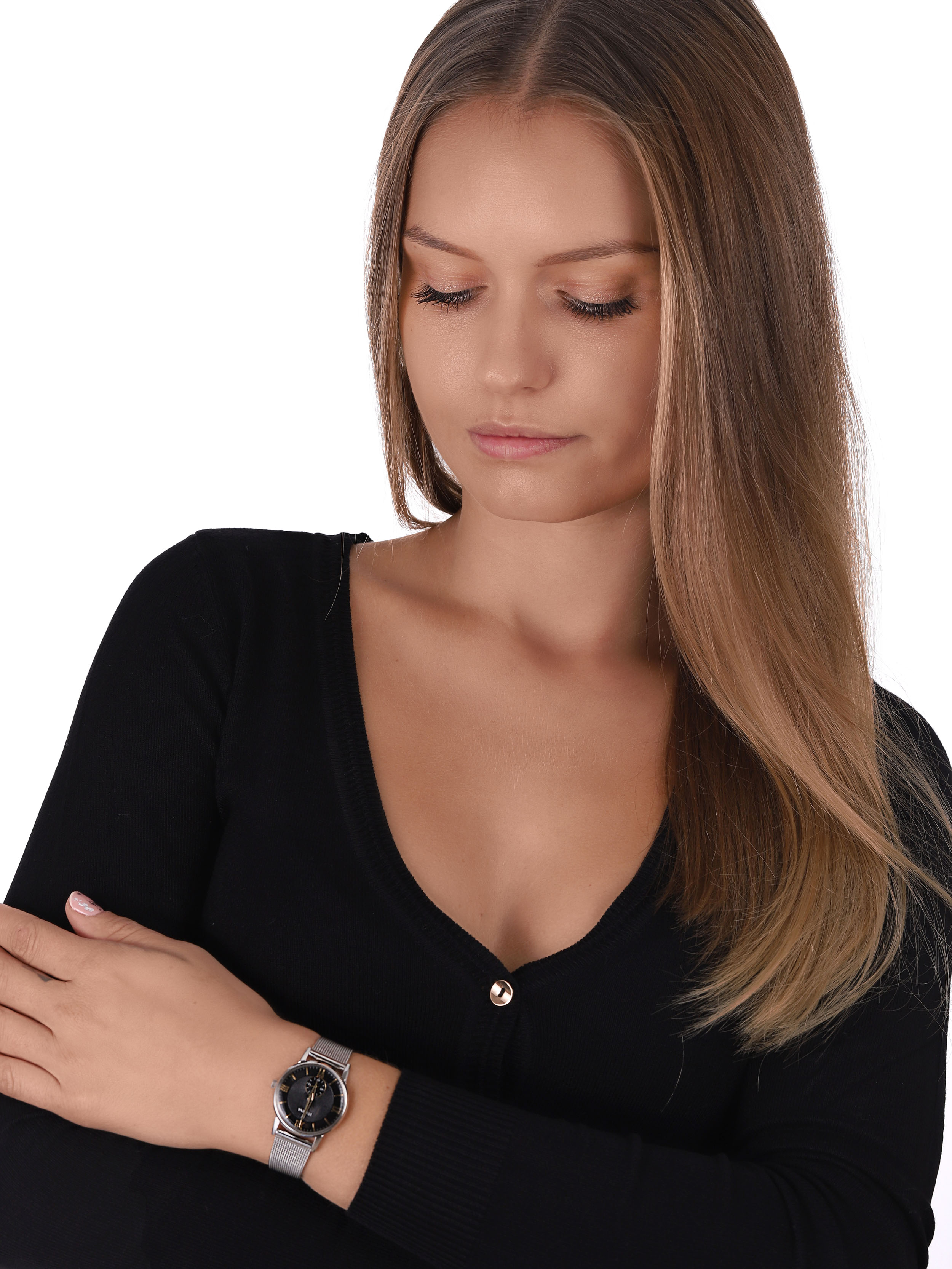 Festina F20572-4 zegarek srebrny klasyczny Retro bransoleta - miniatura 2