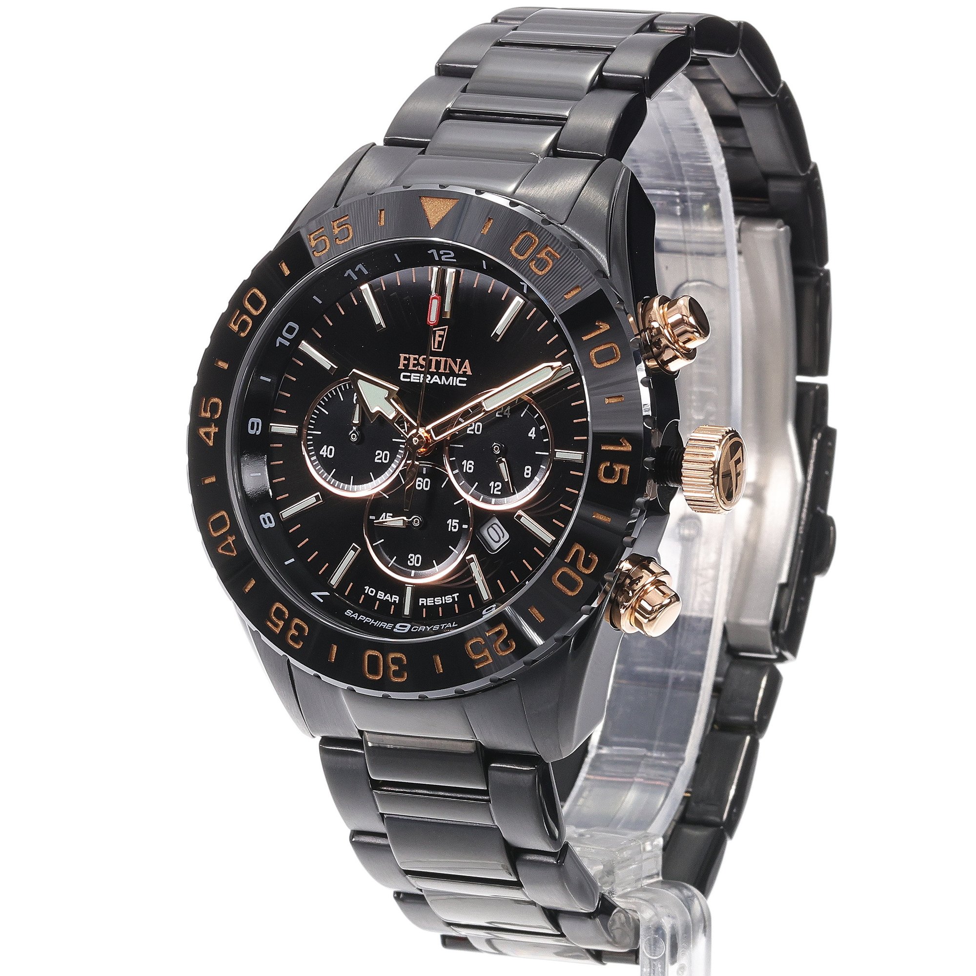 Festina F20577-1 Ceramic Chrono zegarek sportowy Ceramic - miniatura 2