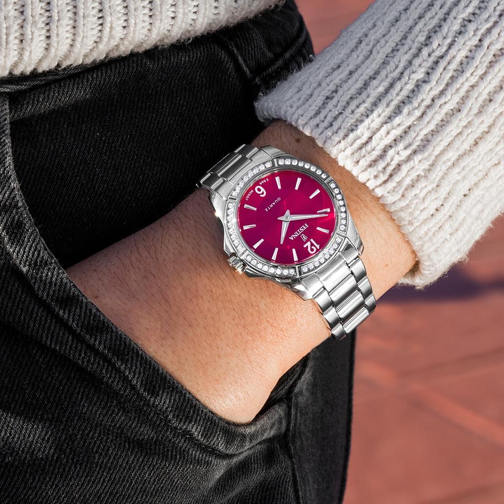 Festina F20593-2 zegarek damski klasyczny Mademoiselle bransoleta - miniatura 8