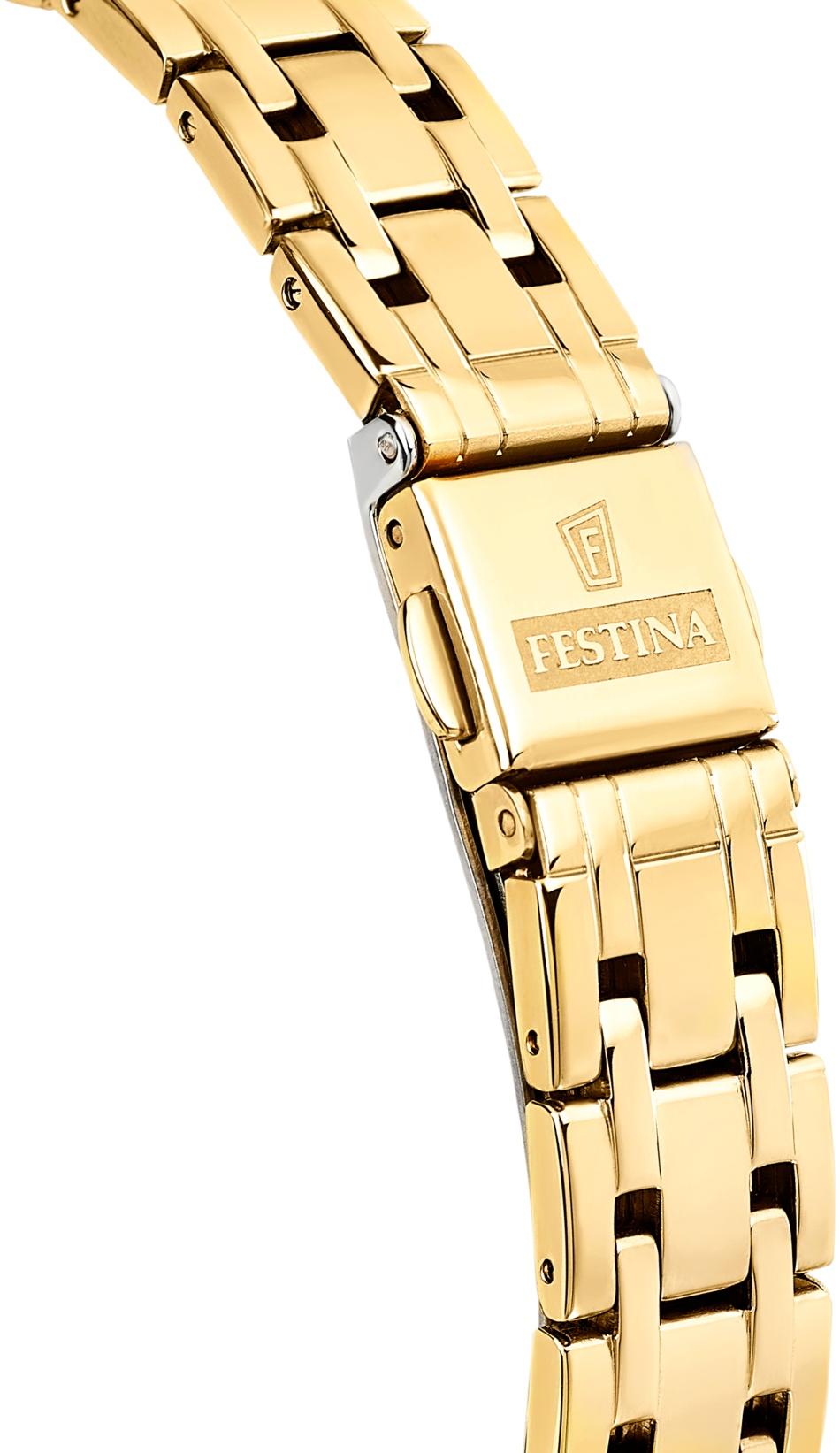 Festina F20601-C zegarek złoty klasyczny Mademoiselle bransoleta