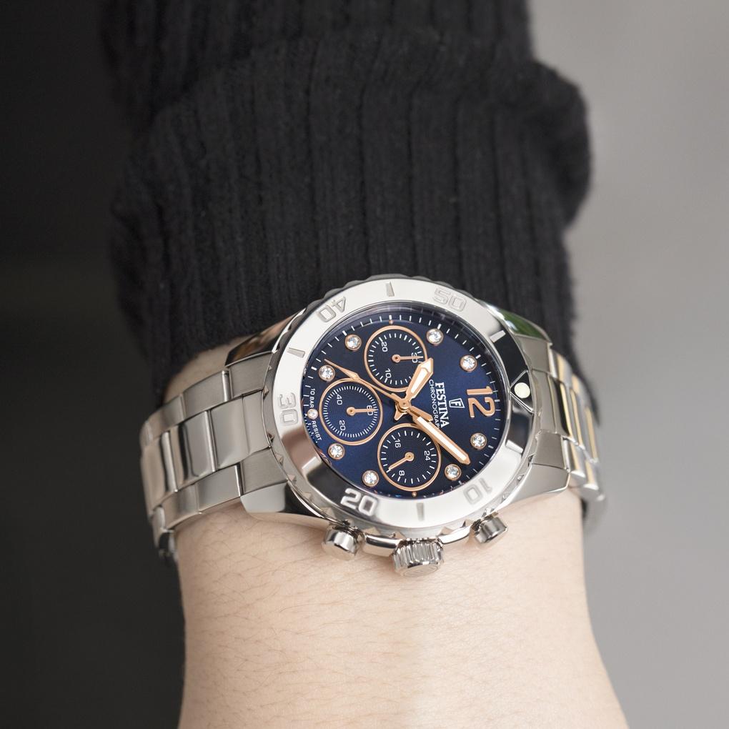 Festina F20603-3 Boyfriend Chronograph zegarek klasyczny Boyfriend - miniatura 4