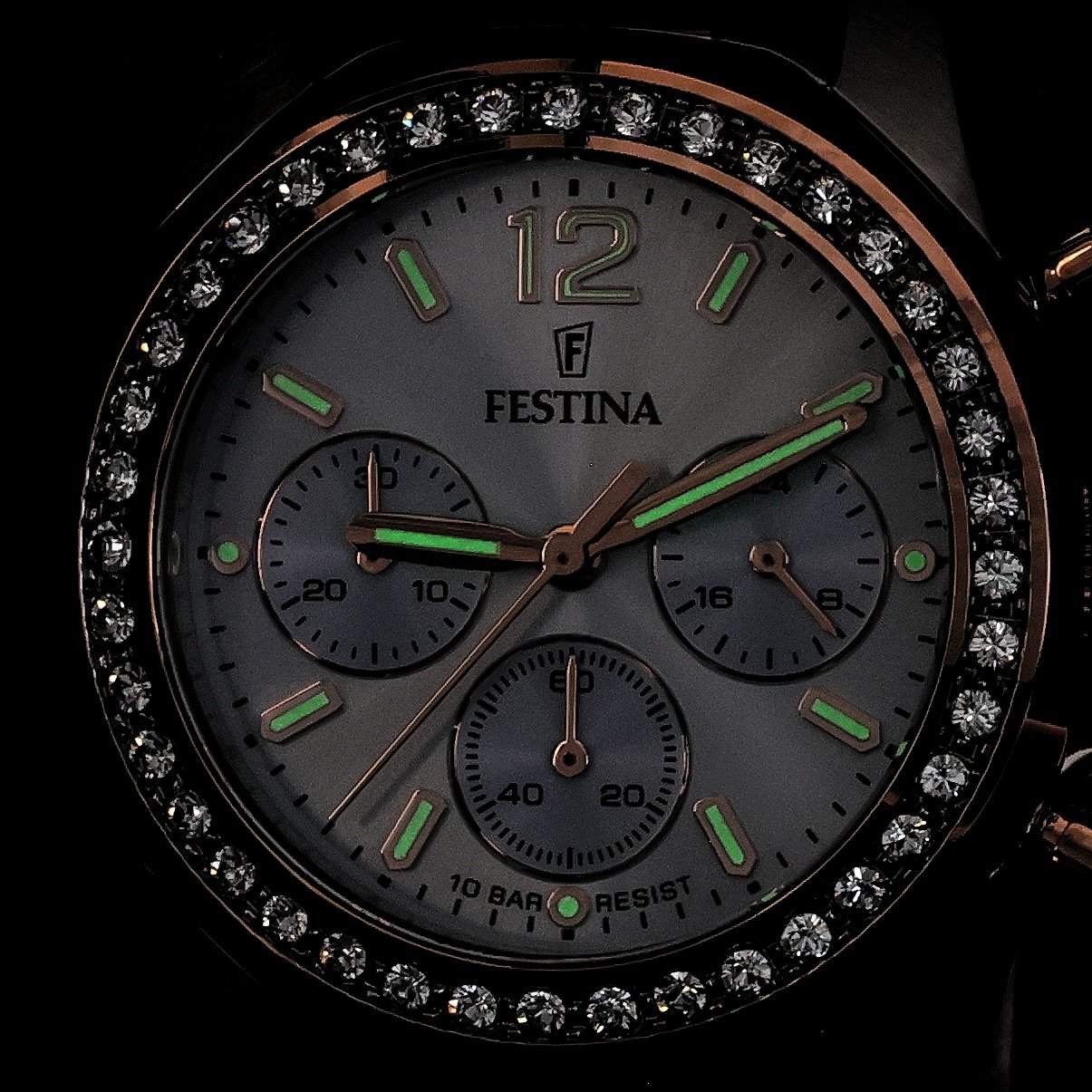 Festina F20608-3 zegarek srebrny elegancki Mademoiselle bransoleta - miniatura 5