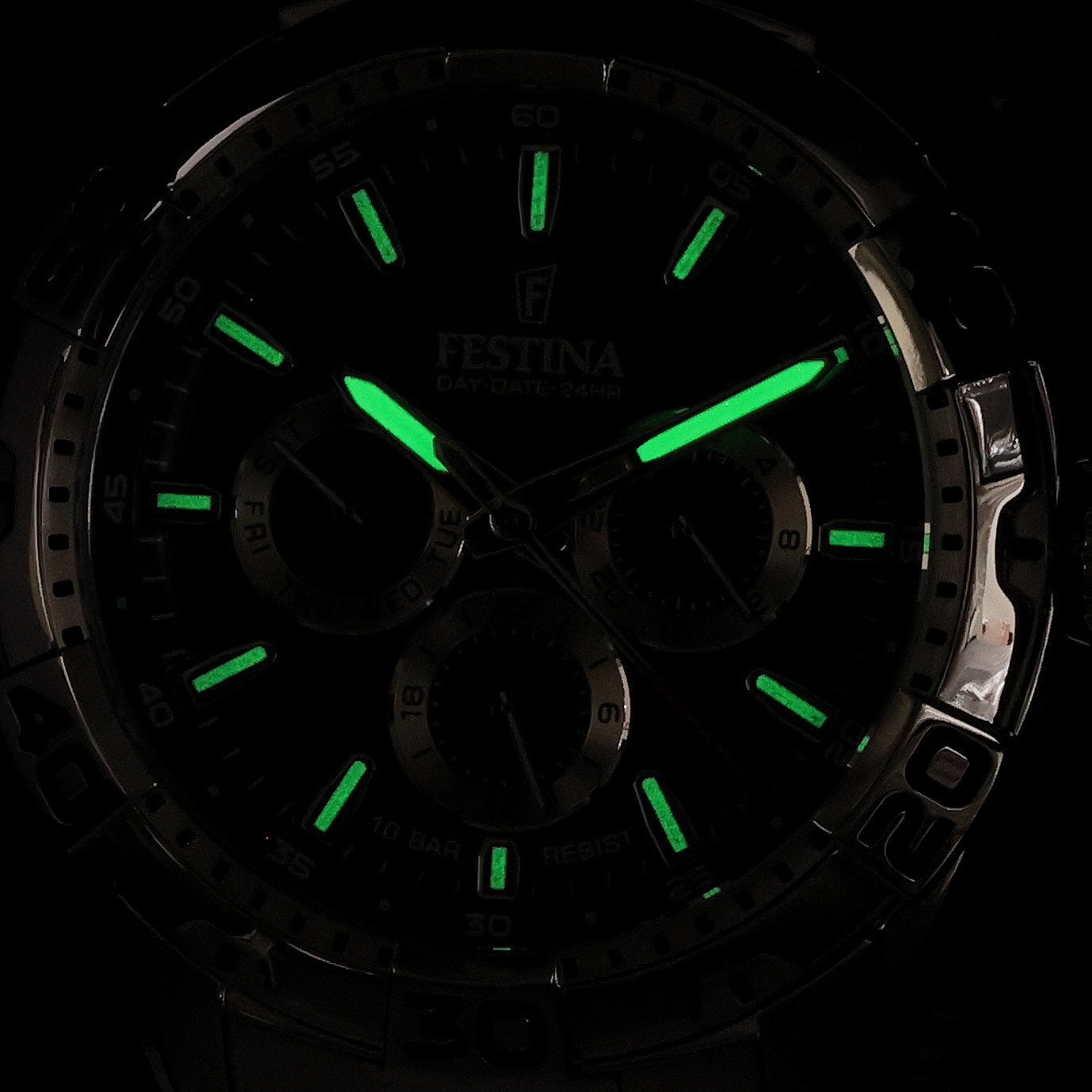 Festina F20623-3 zegarek srebrny elegancki Multifunction bransoleta