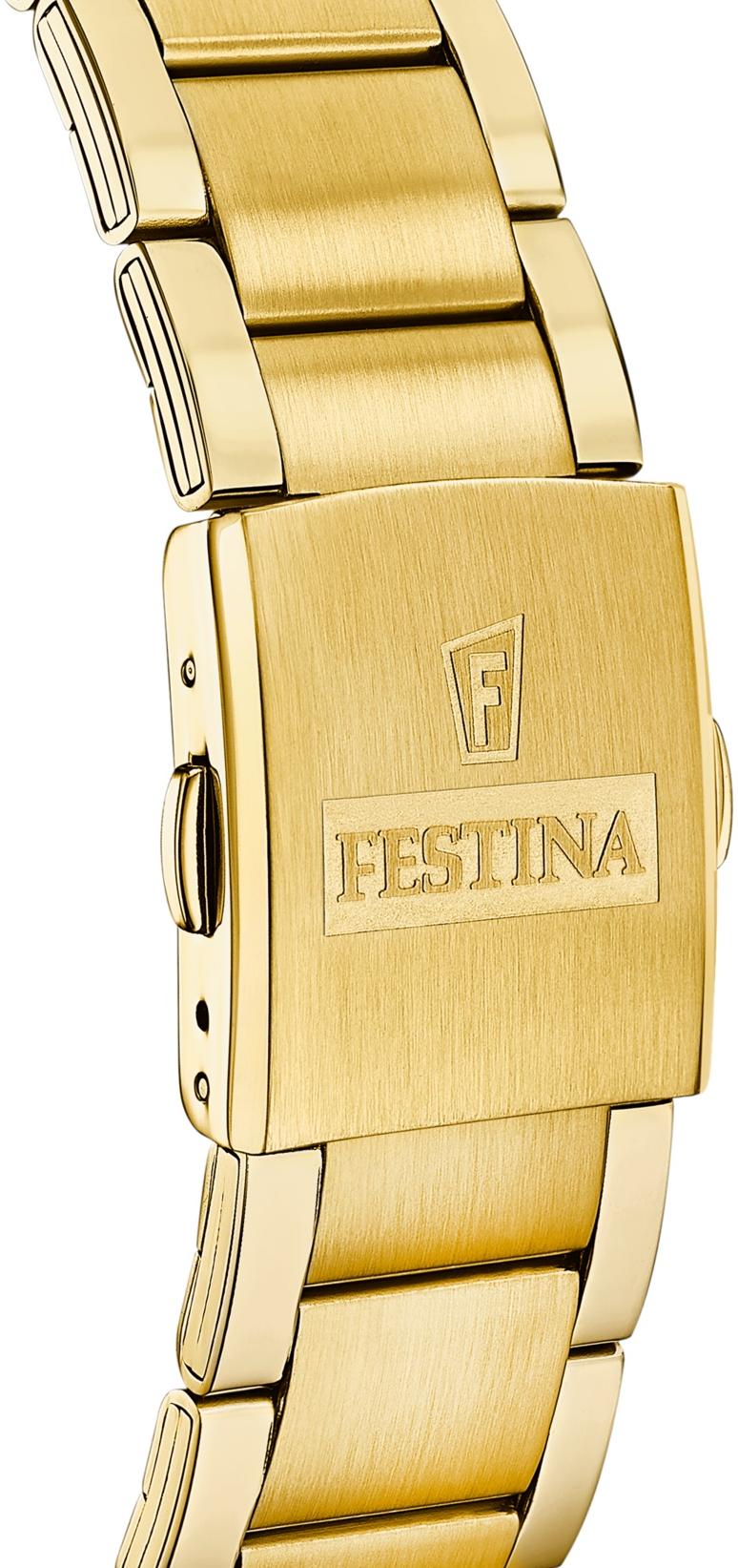 Festina F20633-5 zegarek złoty sportowy Chronograf bransoleta - miniatura 5