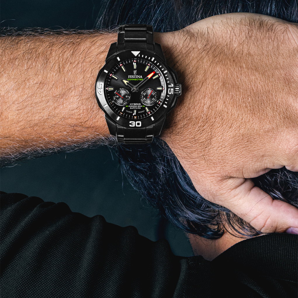 Festina F20648-1 smartwatch czarny sportowy Connected bransoleta