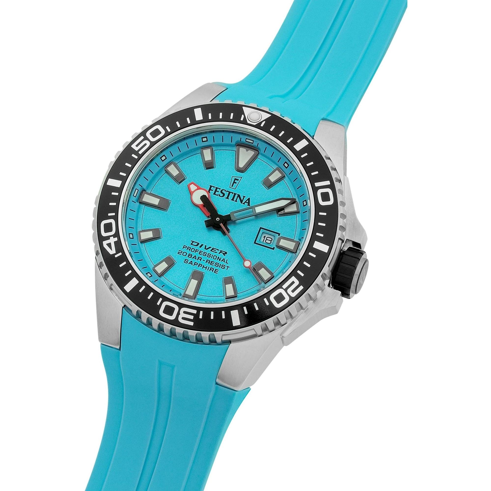 Festina F20664-5 zegarek srebrny klasyczny Diver pasek - miniatura 5