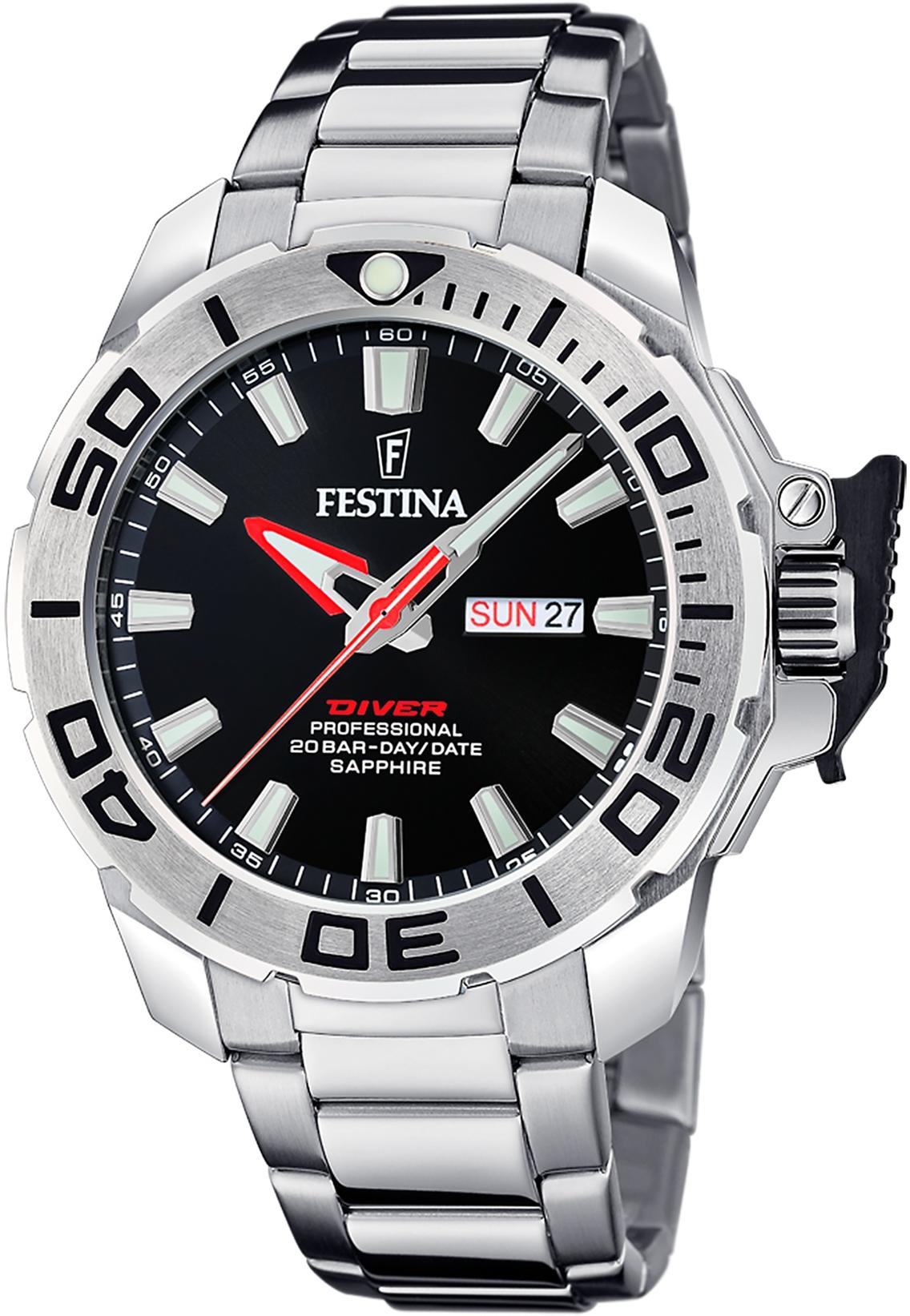 Festina F20665-4 męski zegarek Diver bransoleta - miniatura 2