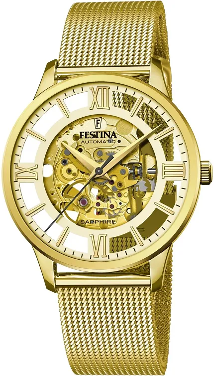 Zegarek Festina Automatic Skeleton Sapphire - męski  - zdjęcie 1
