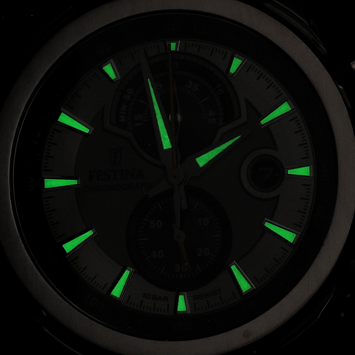 Festina F20694-4 zegarek srebrny sportowy Timeless Chronograph bransoleta - miniatura 5