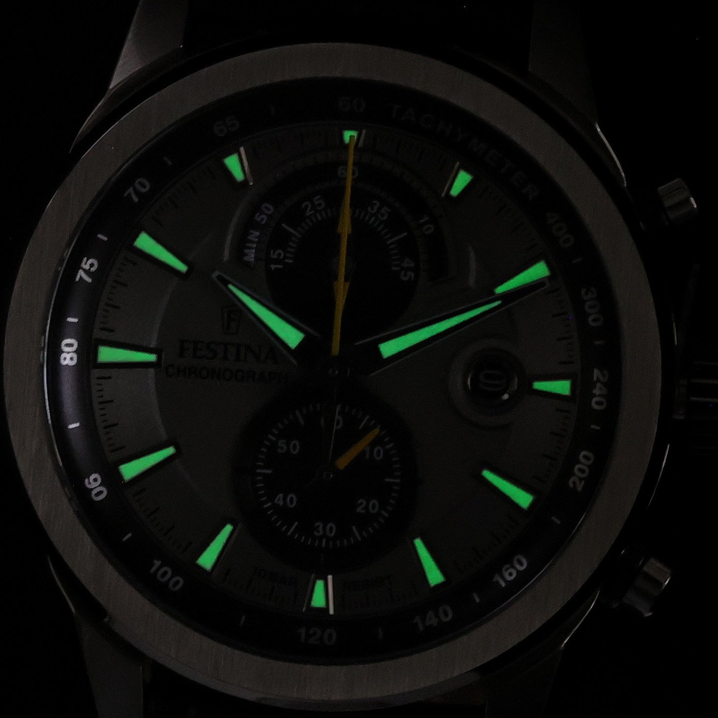 Festina F20695-4 zegarek srebrny sportowy Timeless Chronograph pasek - miniatura 5