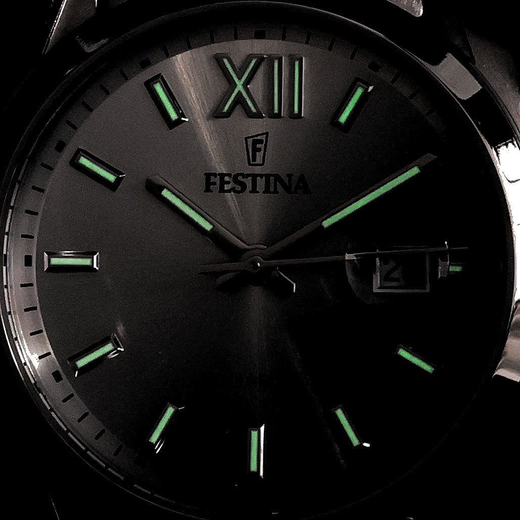 Festina F20707-1 zegarek srebrny klasyczny Classic bransoleta