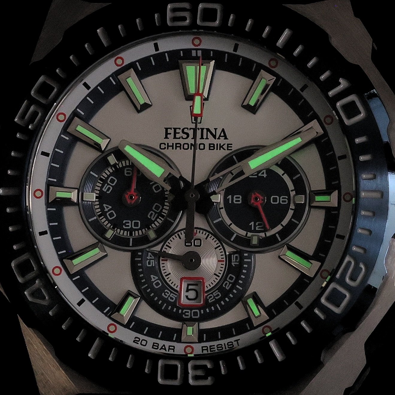 Festina F20724-1 zegarek męski typudiver Chrono Bike bransoleta - miniatura 5