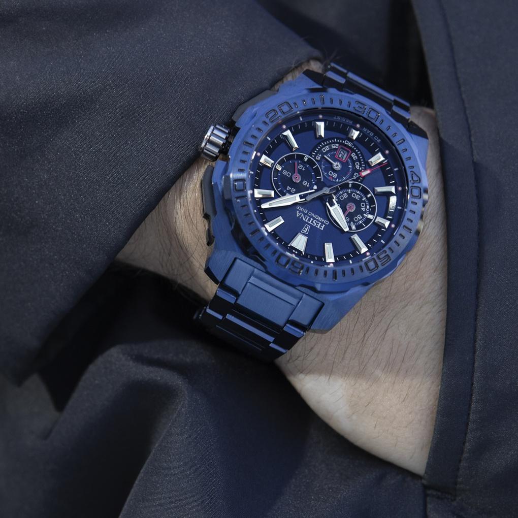 Festina F20729-1 zegarek męski Chrono Bike niebieski - miniatura 13
