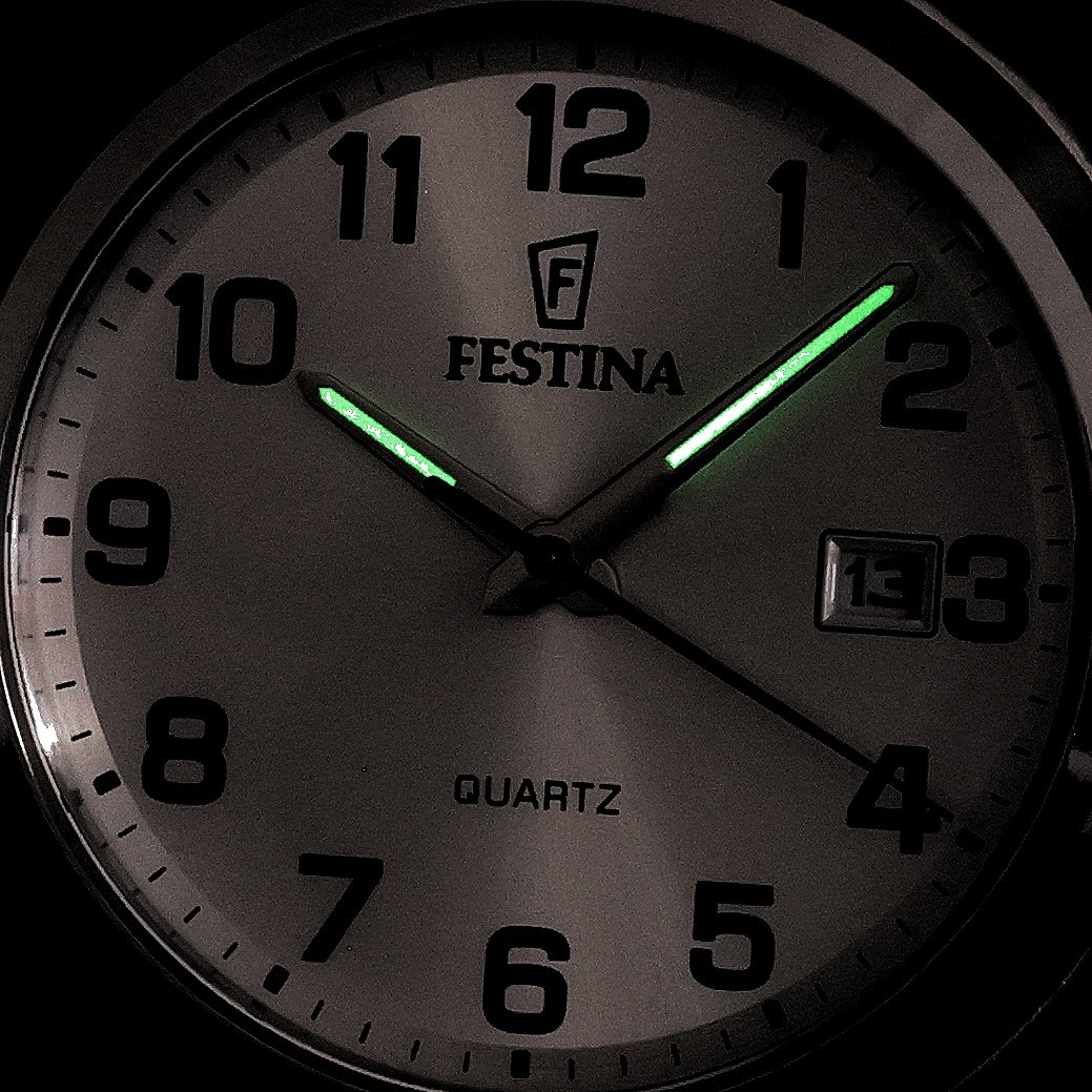 Festina F20736-1 zegarek srebrny klasyczny Classic bransoleta