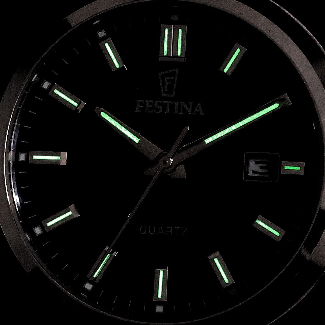 Festina F20736-3 zegarek srebrny klasyczny Classic bransoleta - miniatura 5