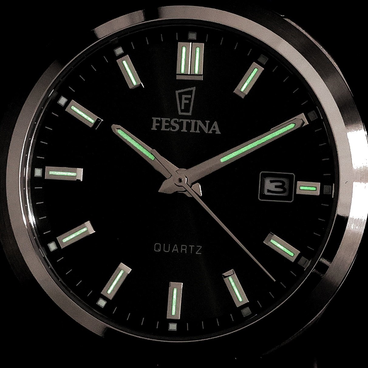 Festina F20736-4 zegarek srebrny klasyczny Classic bransoleta