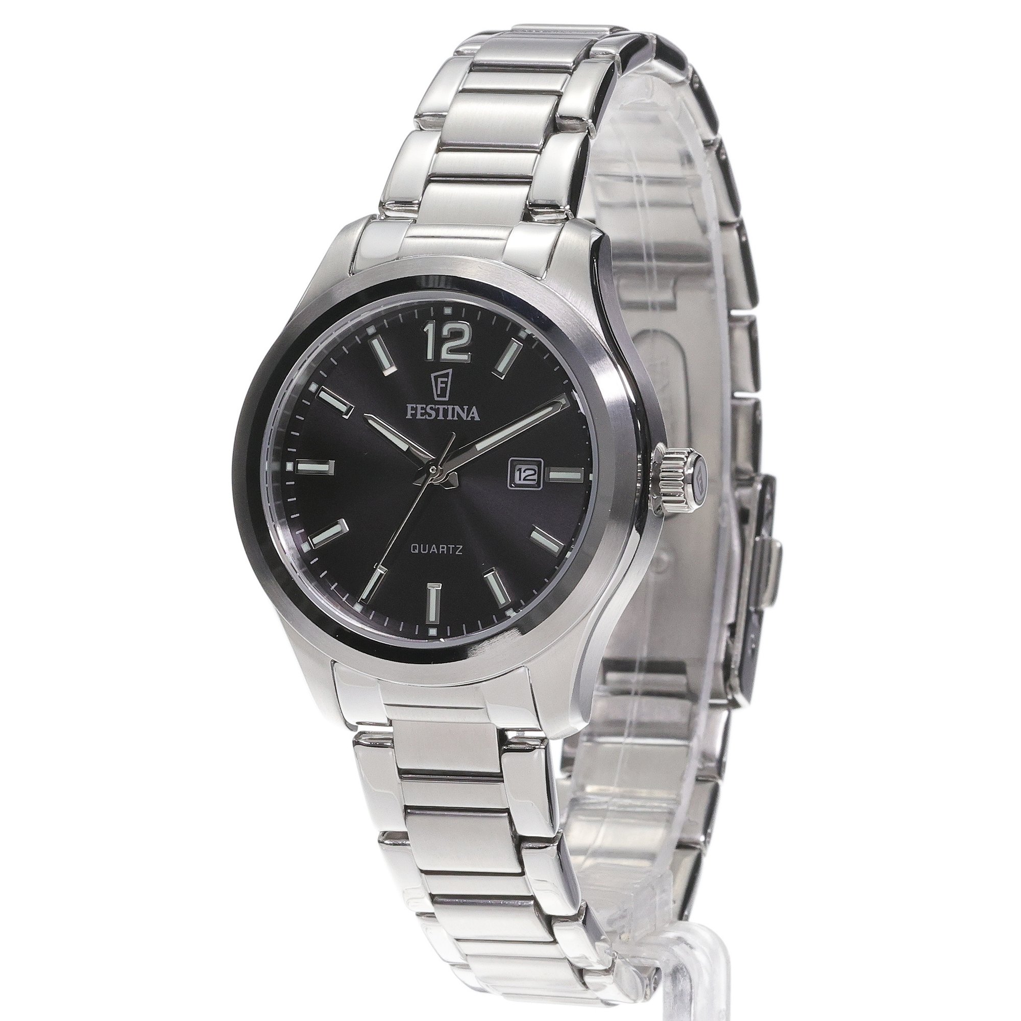 Festina F20737-5 zegarek srebrny klasyczny Classic bransoleta