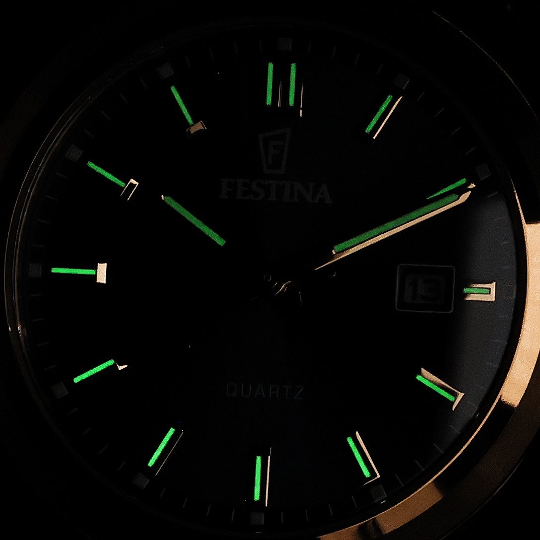 Festina F20740-1 zegarek złoty klasyczny Classic bransoleta