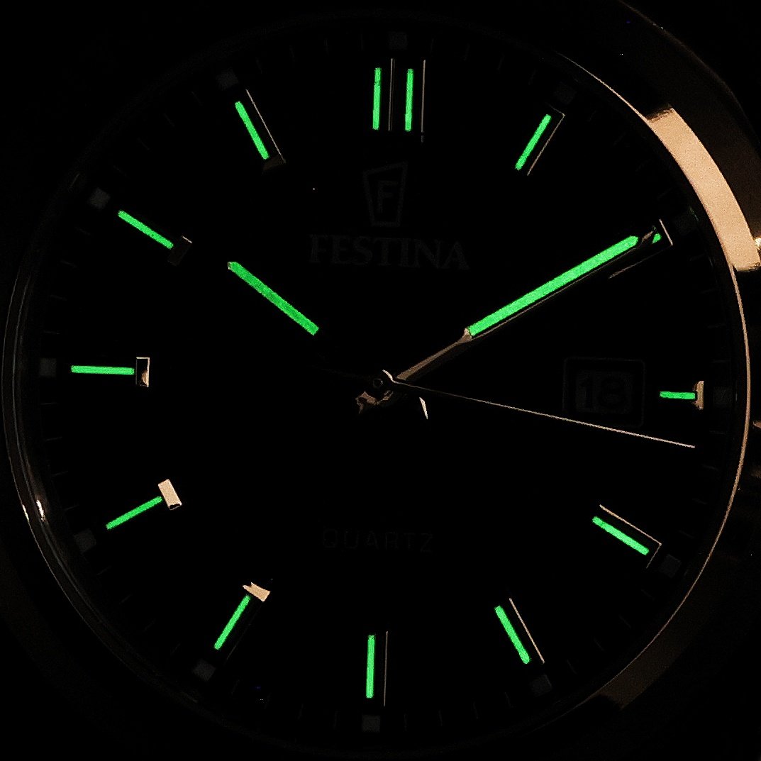 Festina F20740-3 zegarek złoty klasyczny Classic bransoleta - miniatura 5