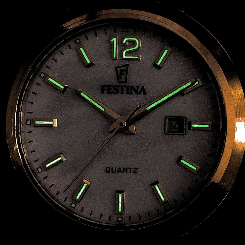 Festina F20741-1 zegarek złoty klasyczny Classic bransoleta - miniatura 5
