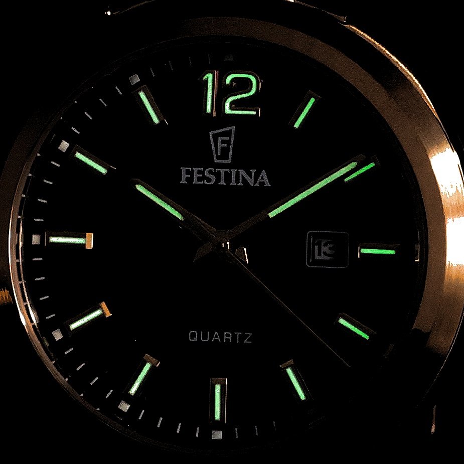 Festina F20741-2 zegarek złoty klasyczny Classic bransoleta - miniatura 5