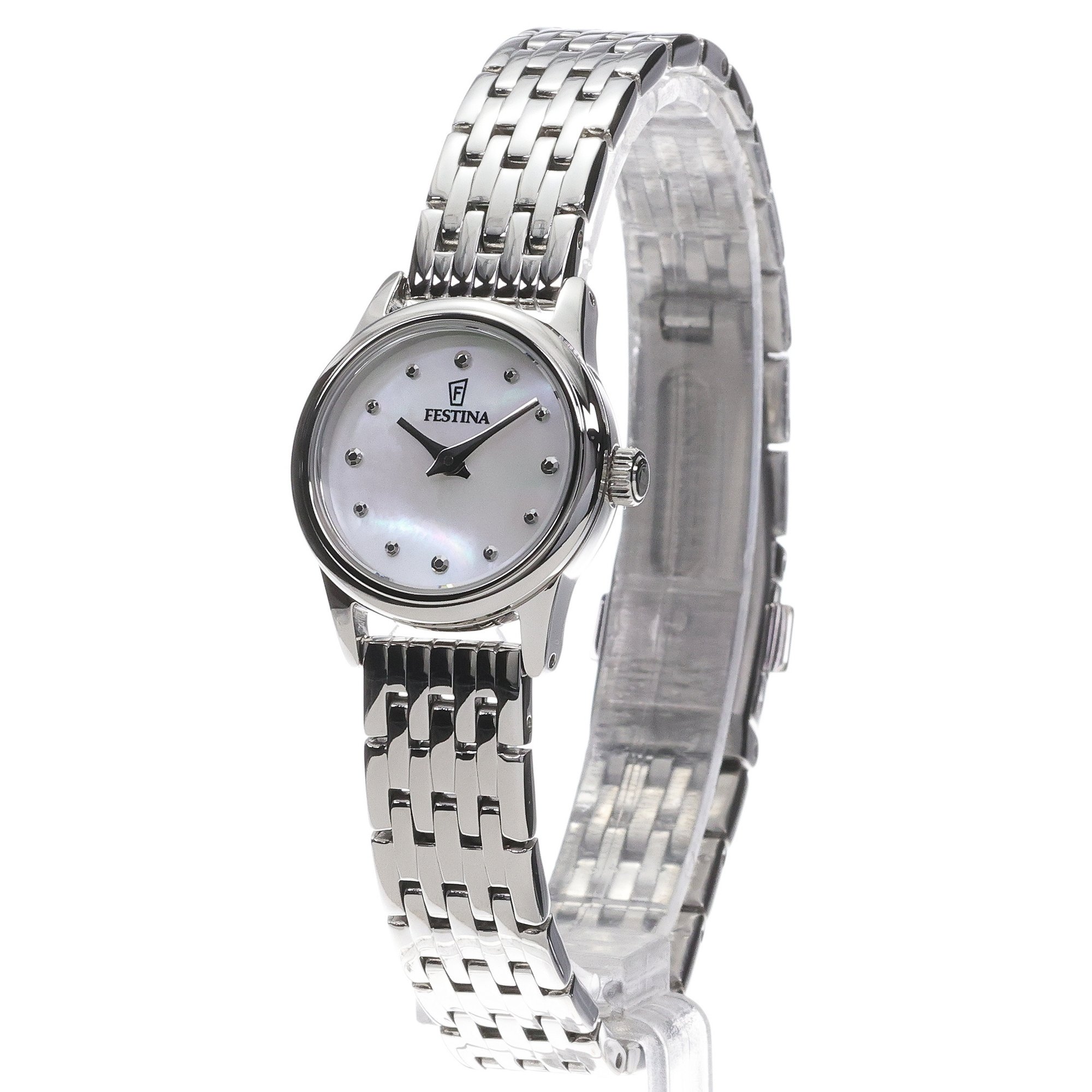 Festina F20749-1 zegarek srebrny klasyczny Mademoiselle bransoleta - miniatura 2